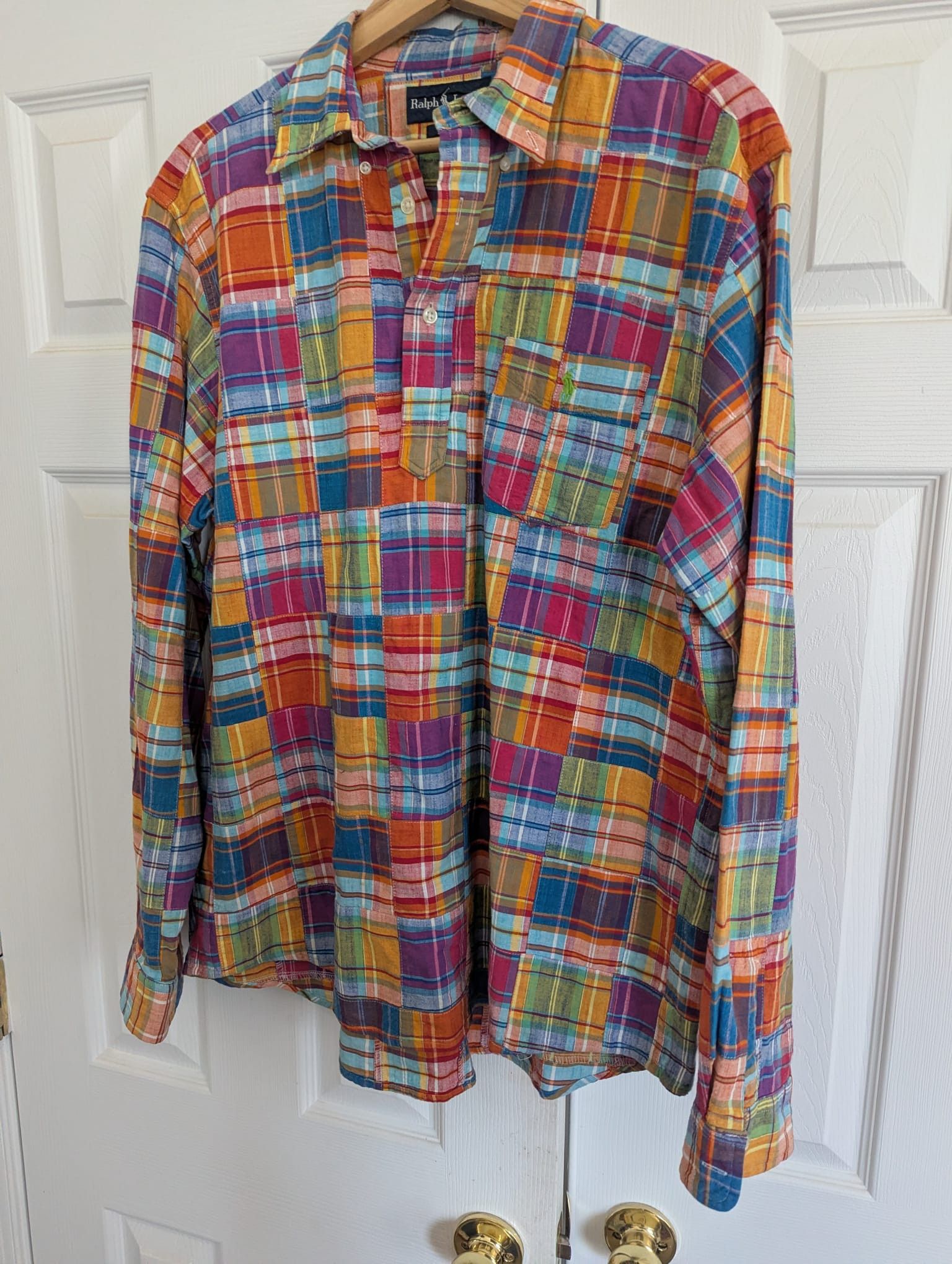 Polo Ralph Lauren Vintage patch work, made in India -Large Size US L / EU 52-54 / 3 - 1 Thumbnail