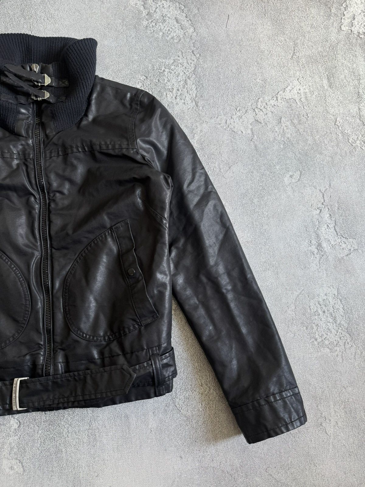 Diesel Diesel L/size wmns black avantgarde jacket Y2K biker LGB Size L / US 10 / IT 46 - 13 Thumbnail