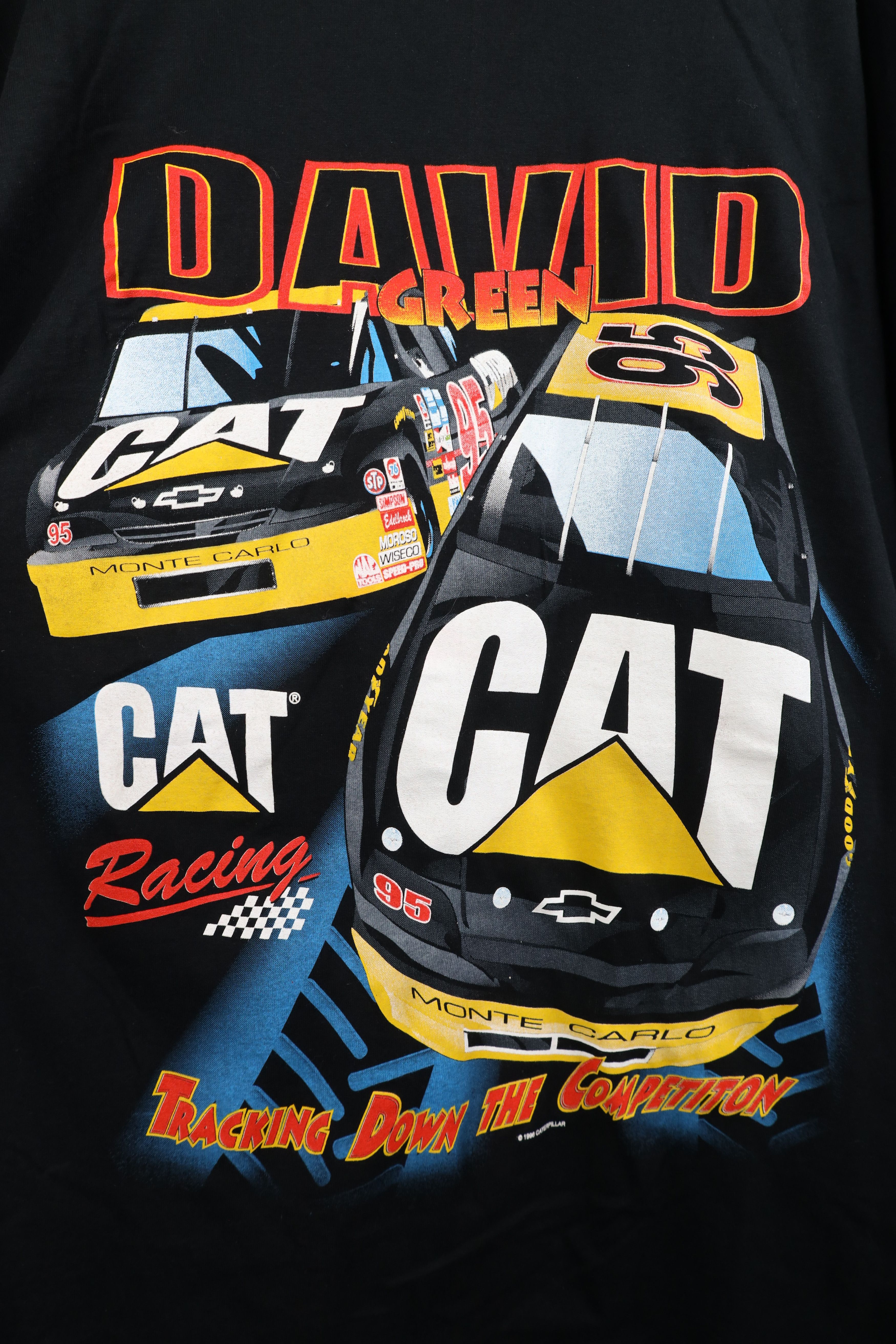 Vintage Vintage 90s NASCAR Cat Racing David Green All Print T-Shirt Size US XXL / EU 58 / 5 - 4 Thumbnail