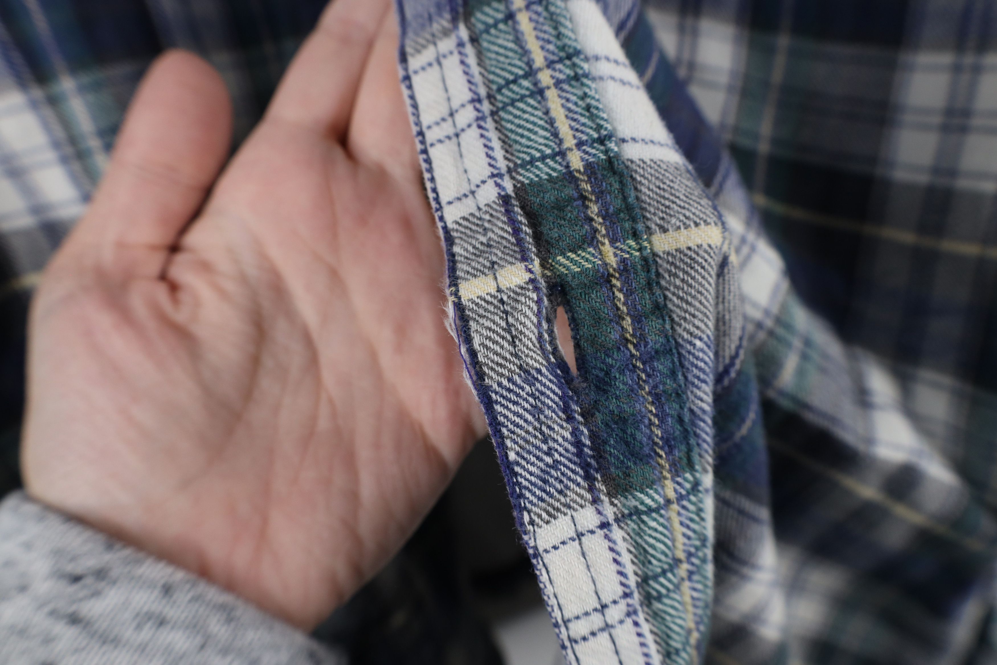 Vintage Vintage 90s Streetwear Lined Flannel Button Shirt Jacket Size US L / EU 52-54 / 3 - 9 Thumbnail