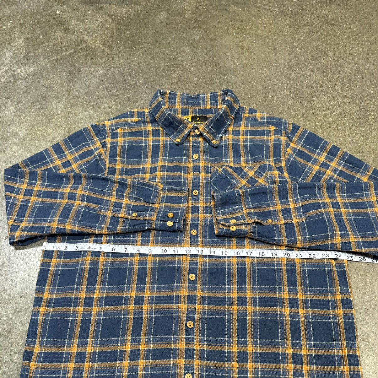 Vintage Browning Plaid Flannel Button Down Shirt Outdoor Workwear Size US XL / EU 56 / 4 - 5 Thumbnail