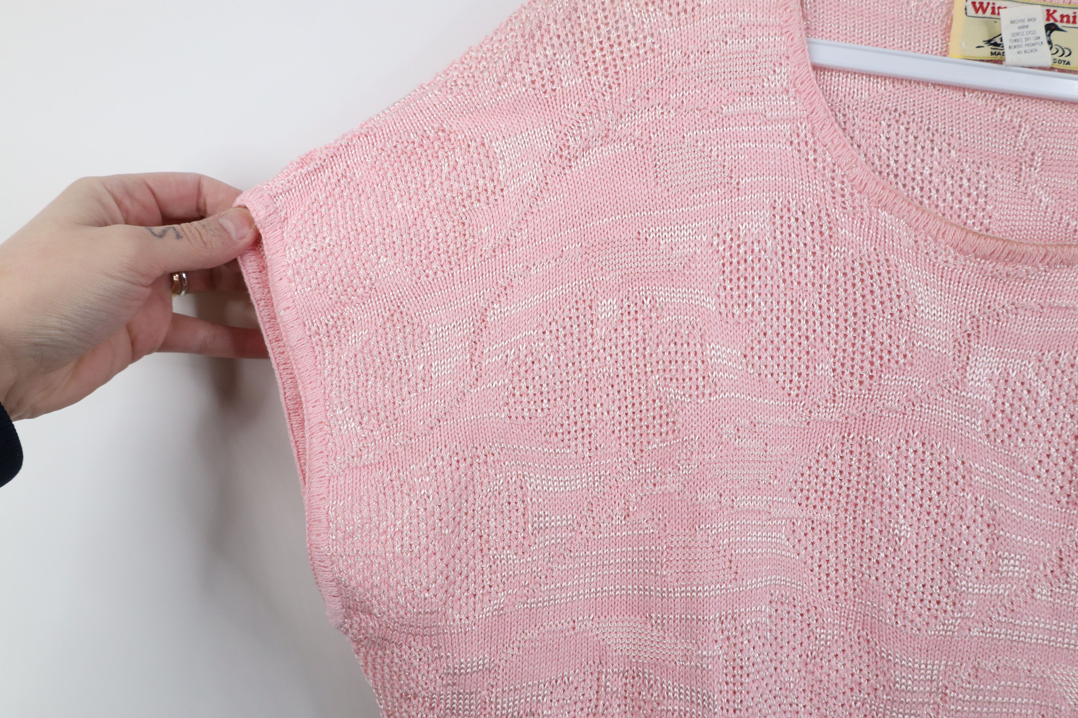 Vintage Vintage 80s 90s Fairy Kei Kawaii Flower Sweater Vest USA Size L / US 10 / IT 46 - 7 Thumbnail