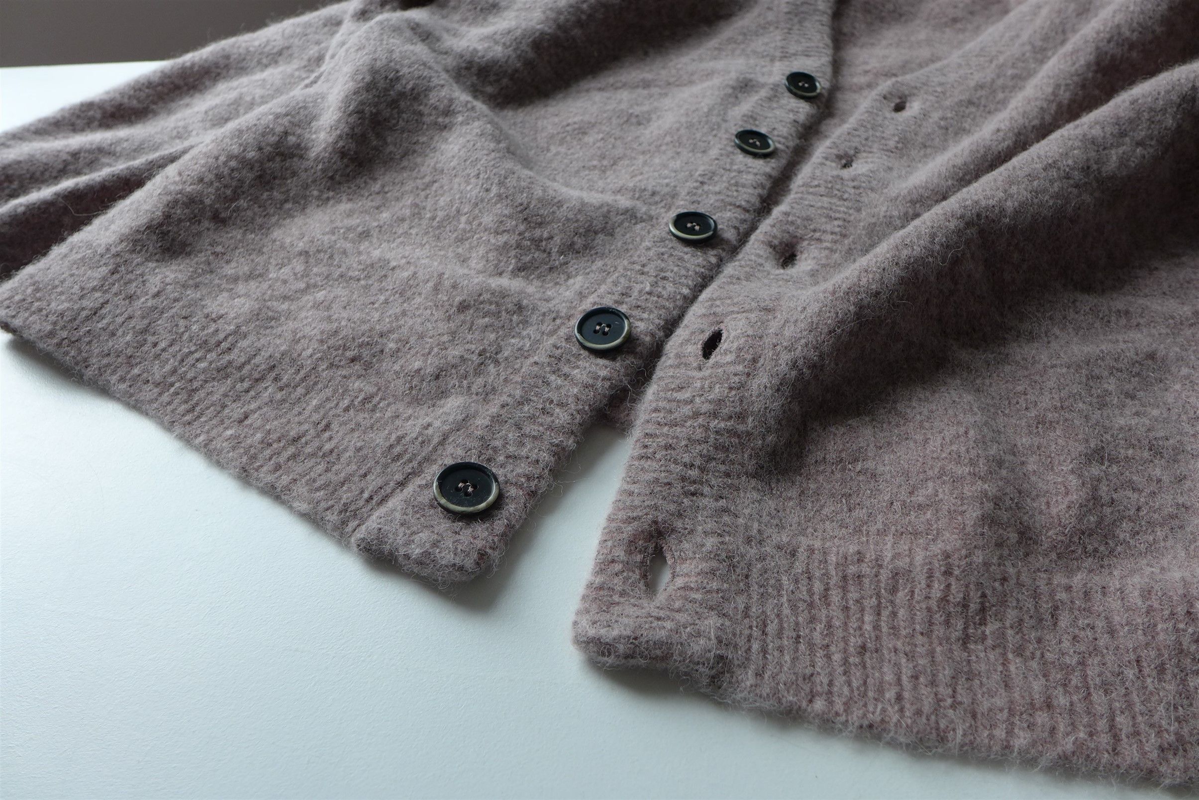 Barena Barena Simo Fade Cardigan - Dusty Pink Mohair Size US XL / EU 56 / 4 - 11 Thumbnail
