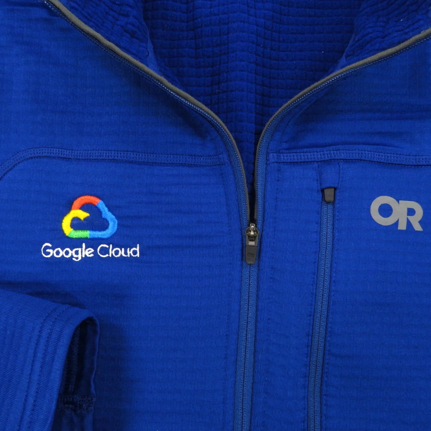 Outdoor Research Outdoor Research Jacket Mens Medium Blue 1/4 Zip Tech Grid Thermal Fleece Waffle Size US M / EU 48-50 / 2 - 4 Thumbnail