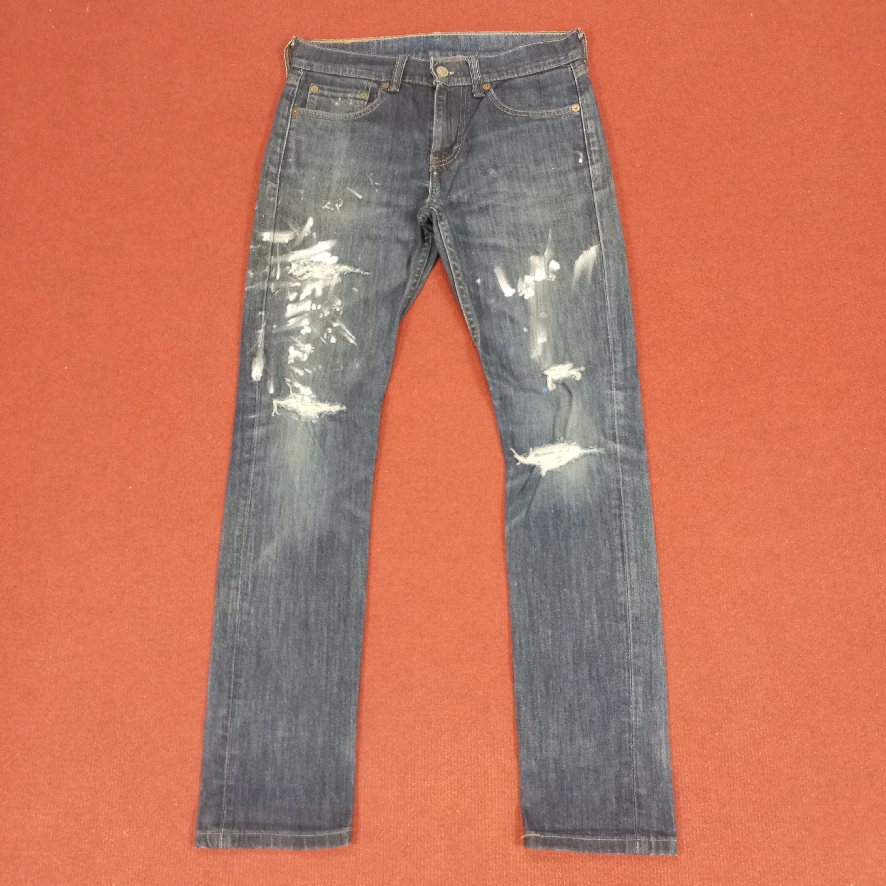 Levi's × Vintage Levis Streetwear Rock Punk Style Distressed Jeans Size 29" - 1 Thumbnail