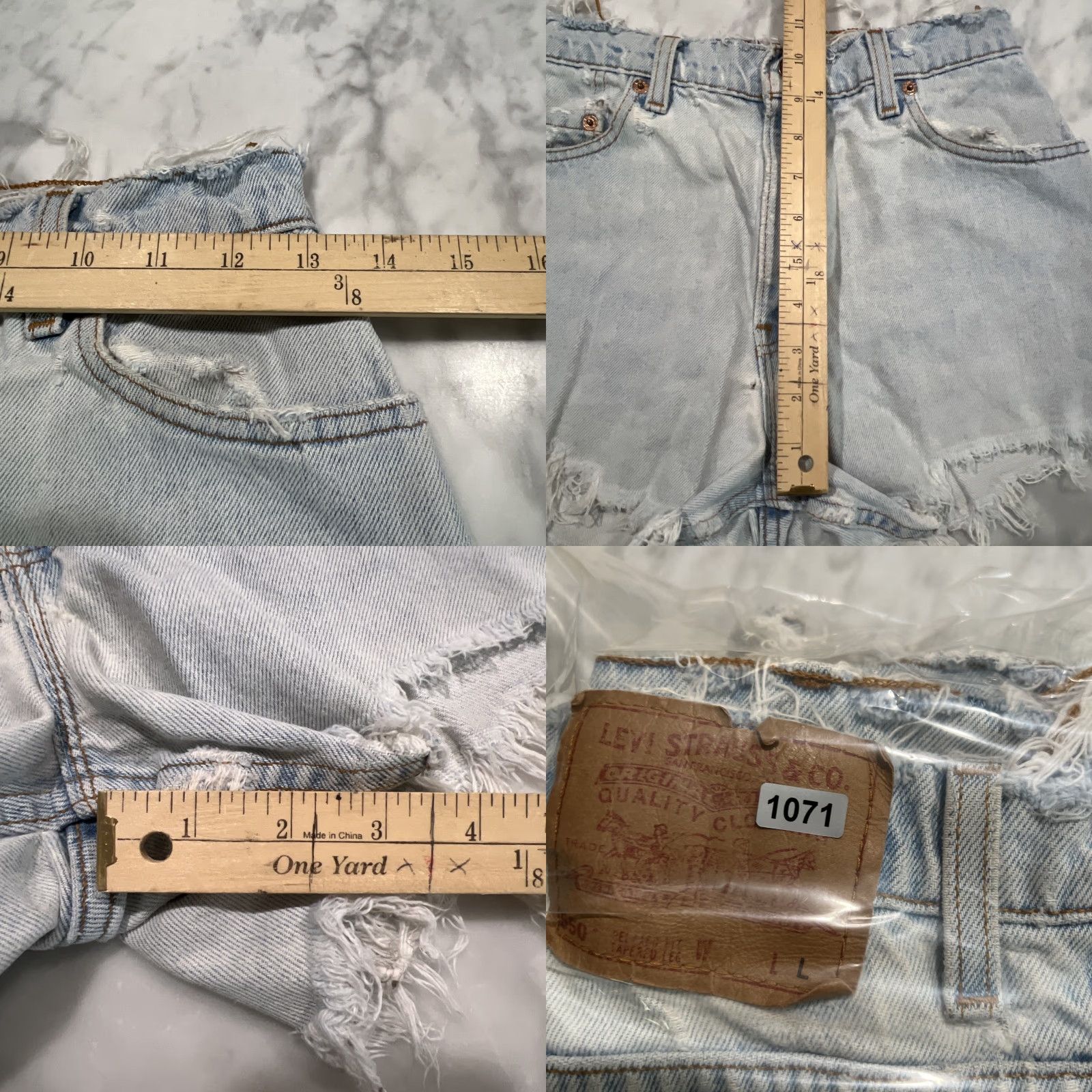 Levi's VINTAGE Levi's Denim Jean Shorts Womens 26 Waist 3” Inseam Daisy Dukes Trashed Denim Shorts Jeans Daisy Duke Cut-Off 60s 70s 80s Womens Size 28" / US 6 / IT 42 - 9 Thumbnail