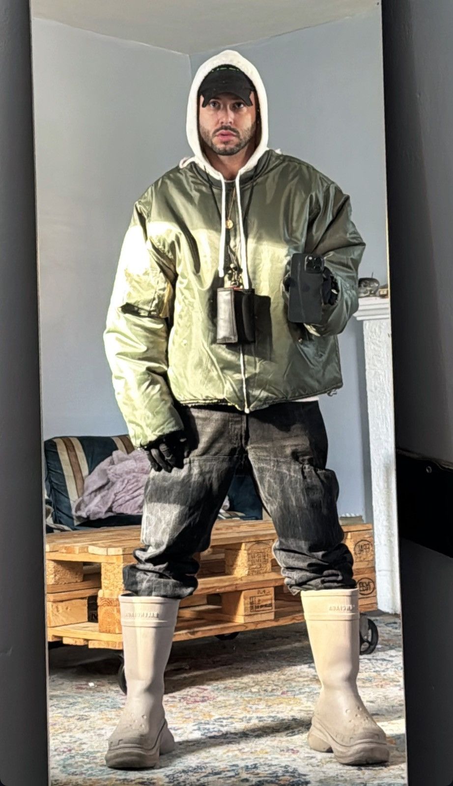 Yeezy 1 of 1 YZY SZN 9 PULLOVER BOMBER UPCYCLE Size US M / EU 48-50 / 2 - 10 Thumbnail