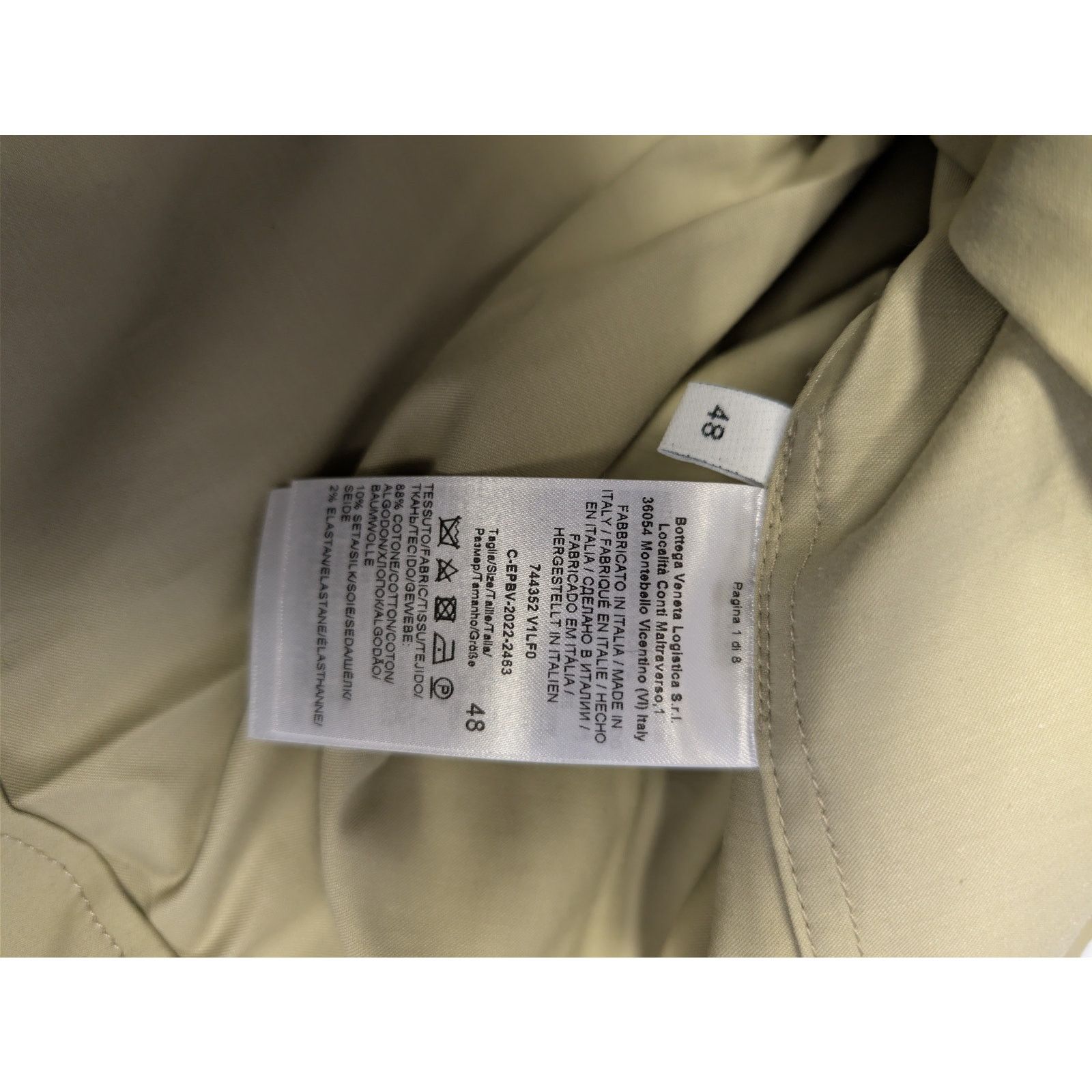 Bottega Veneta o1rshd1 Soft Organic Cotton Shirt in Travertine Size US M / EU 48-50 / 2 - 17 Thumbnail
