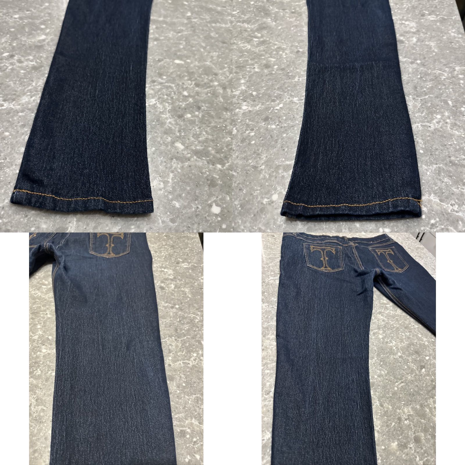Trippen Tripp NYC Jeans Skinny Dark Wash JN2972 38x31 Size 15 Women Denim Logo Embroidered T Tag Vintage No Size 36" / US 14 / IT 50 - 10 Thumbnail