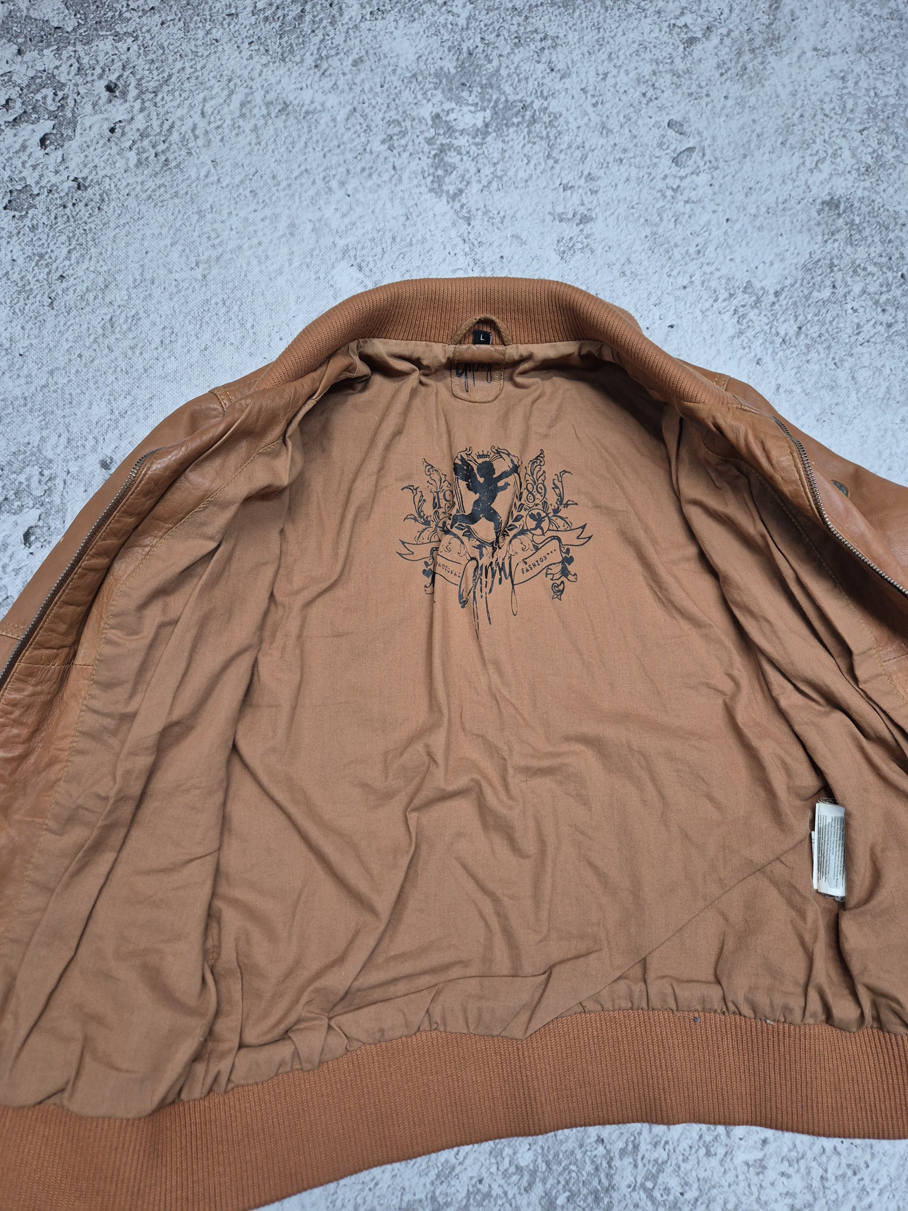 Vintage Vintage Avant Garde Leather Jacket Size L / US 10 / IT 46 - 2 Thumbnail