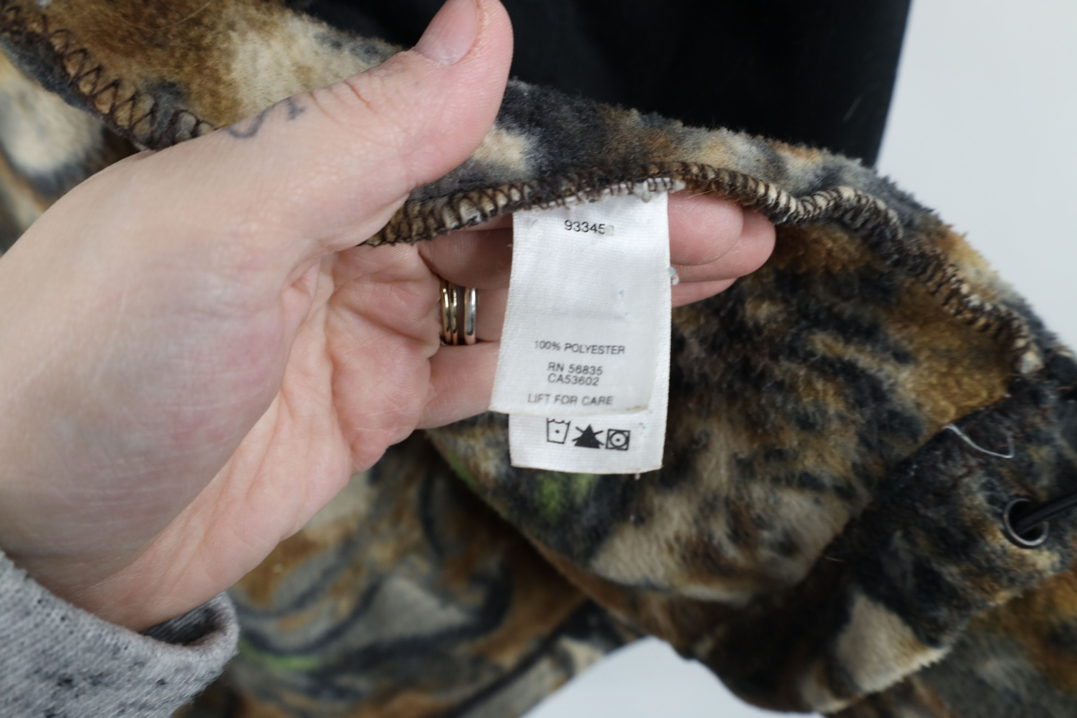 Cabelas × Vintage Vintage 90s Cabelas Spell Camouflage Full Zip Fleece Jacket Size US M / EU 48-50 / 2 - 8 Thumbnail
