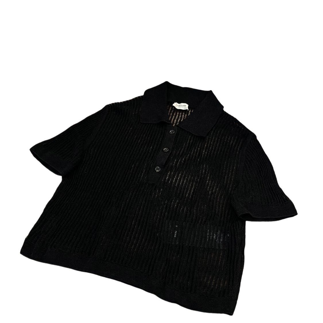 Saint Laurent Paris Saint Laurent Linen Silk Knit Polo Size M