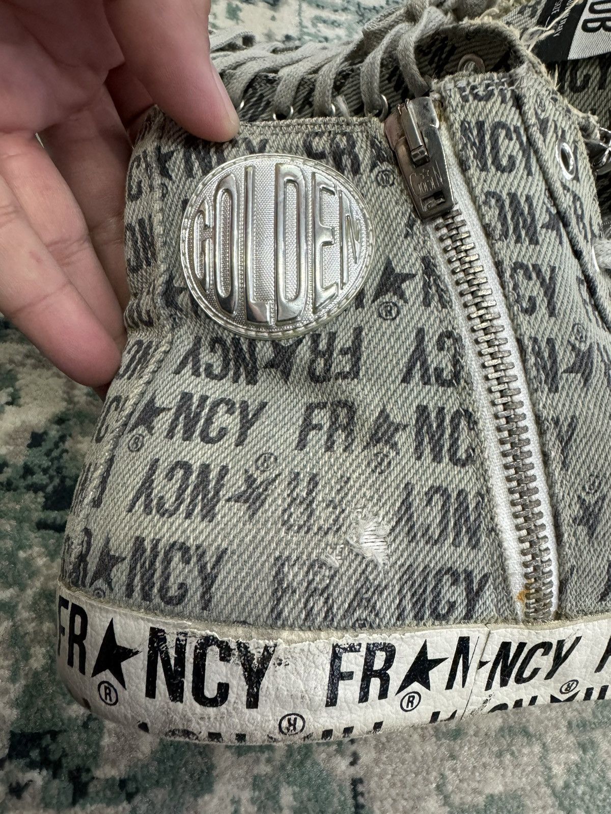 Golden Goose GGDB FRANCY FULLPRINT HI-TOP SNEAKERS SIZE 42 Size US 8.5 / EU 41-42 - 5 Thumbnail