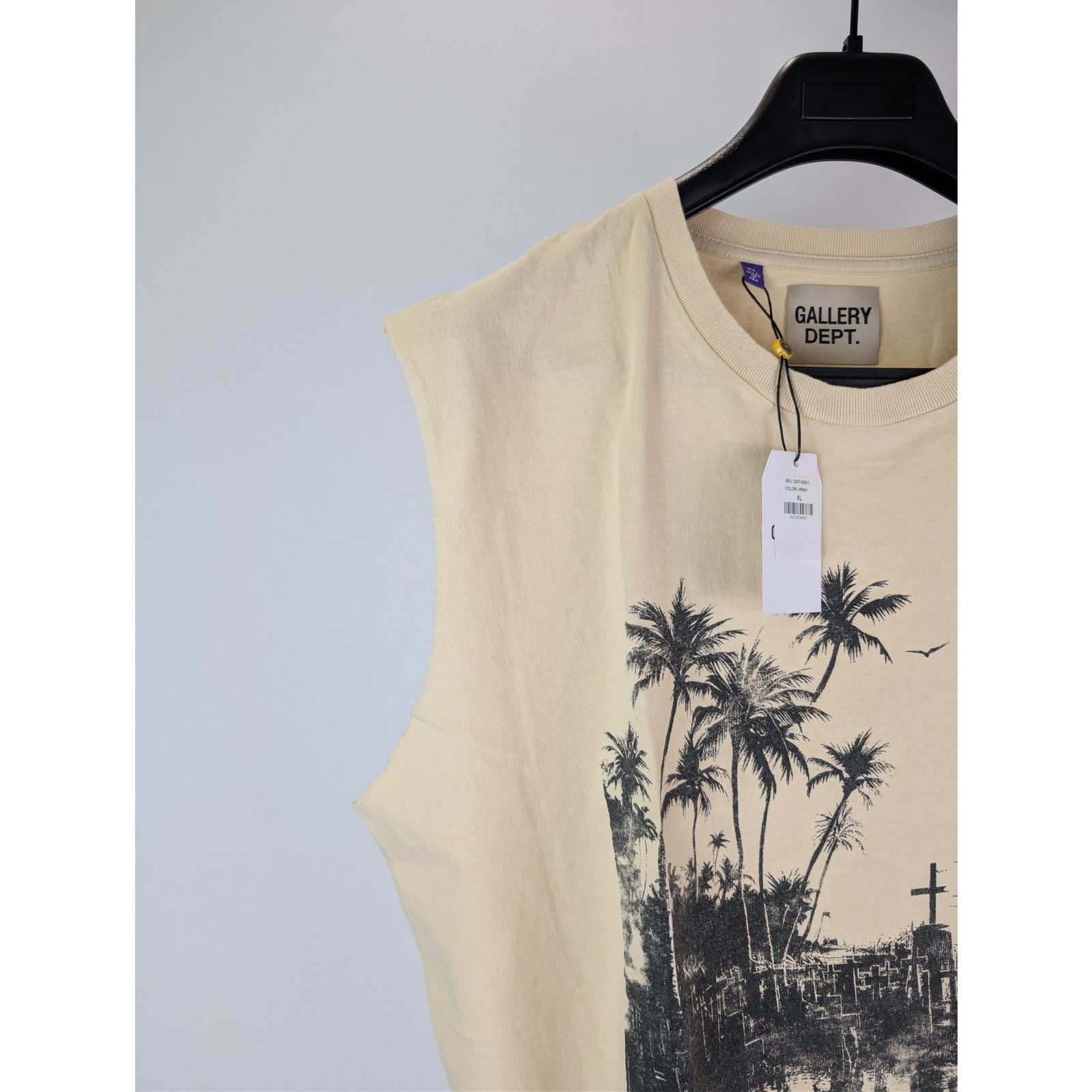 Gallery Dept. o1rshd1 Skeleton Beach Sleeveless T-Shirt in Beige Size US XL / EU 56 / 4 - 6 Thumbnail