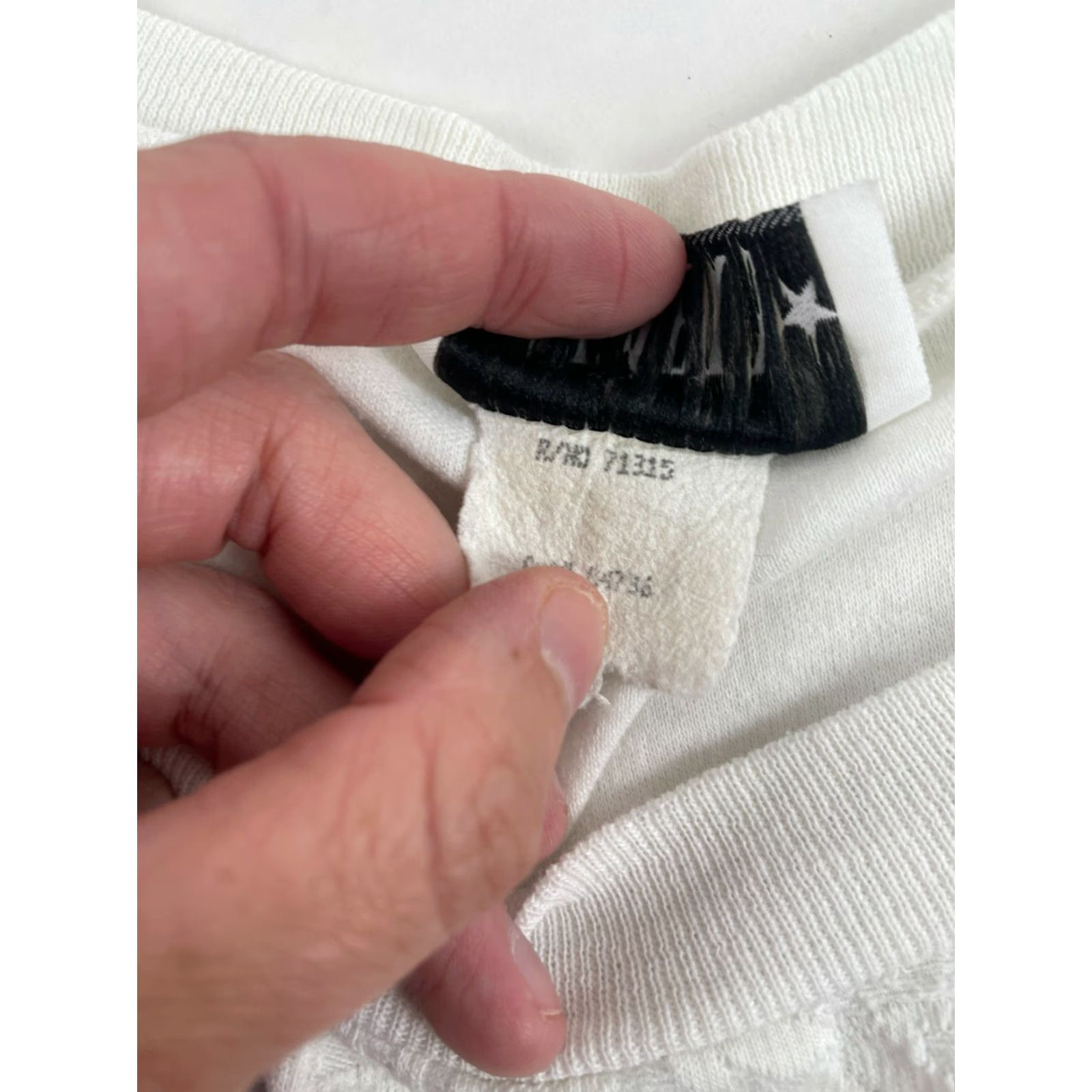 Vintage Alabuy T-Shirt Women White 3/4 Sleeve Floral Chevron Lace Casual L Basic Vintage: No? (Note: must avoid adding new info; also avoid N/A). Size L / US 10 / IT 46 - 7 Thumbnail