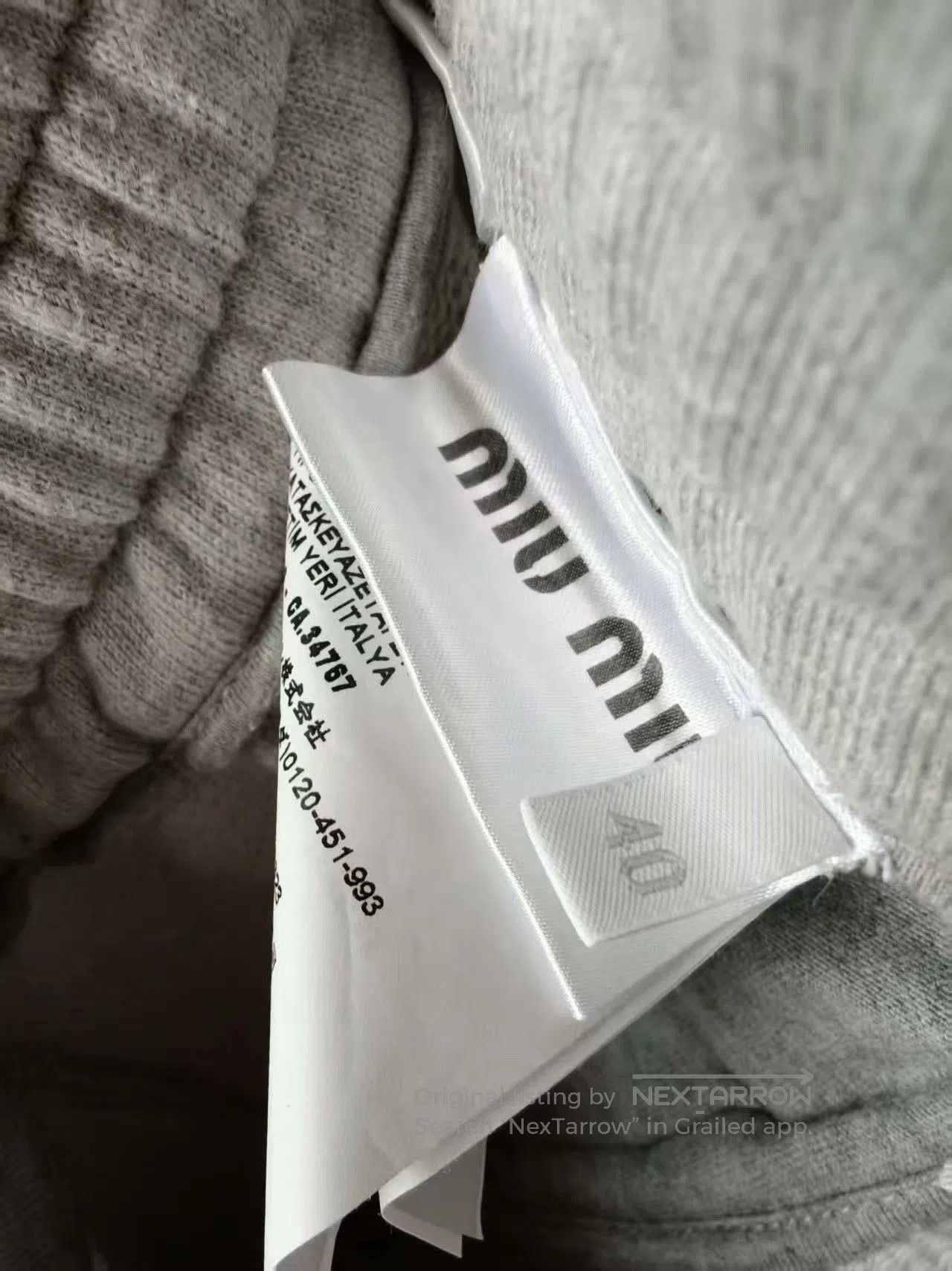 Miu Miu Miu Miu Women's Trousers. Size 31" - 3 Thumbnail