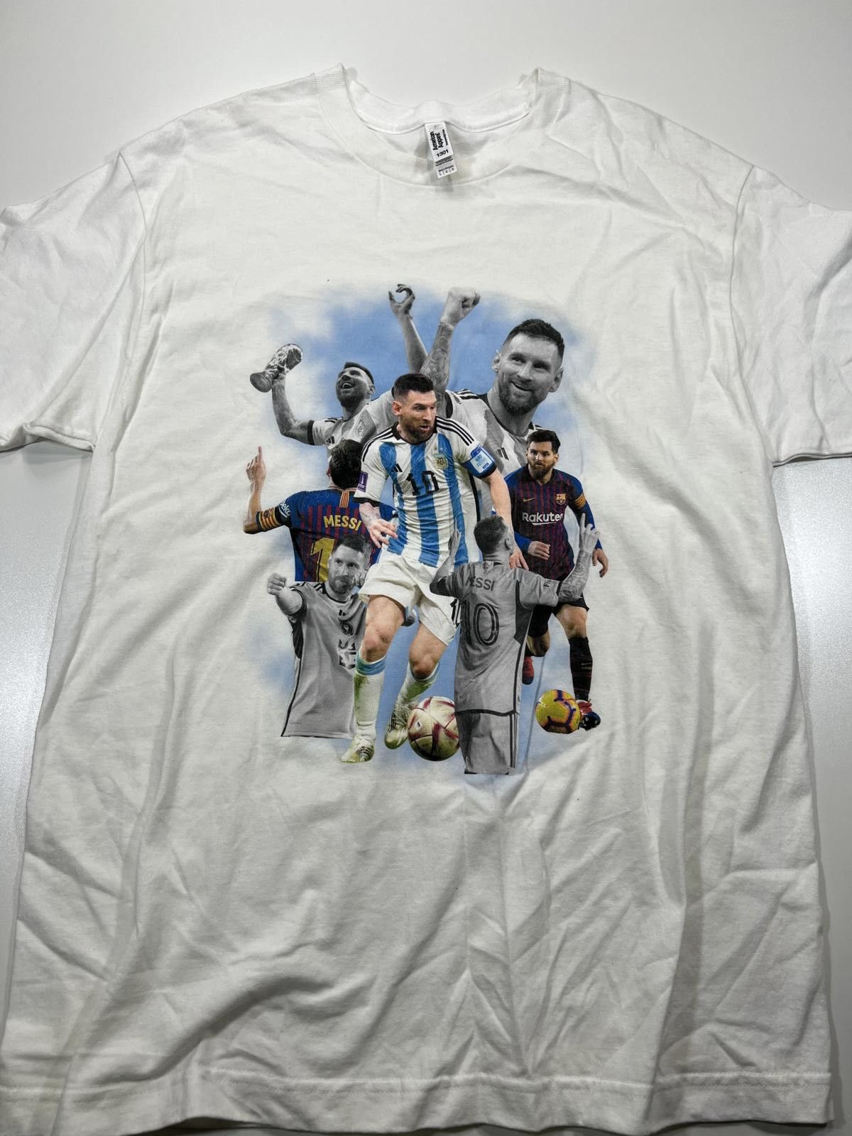 American Apparel Custom Messi Soccer graphic t shirt Size US L / EU 52-54 / 3 - 1 Thumbnail