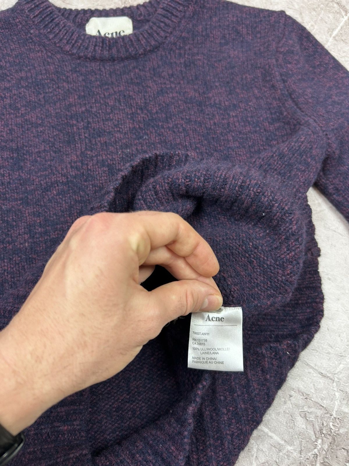 Acne Studios Acne Studios Wool Sweatshirt Size US S / EU 44-46 / 1 - 6 Thumbnail