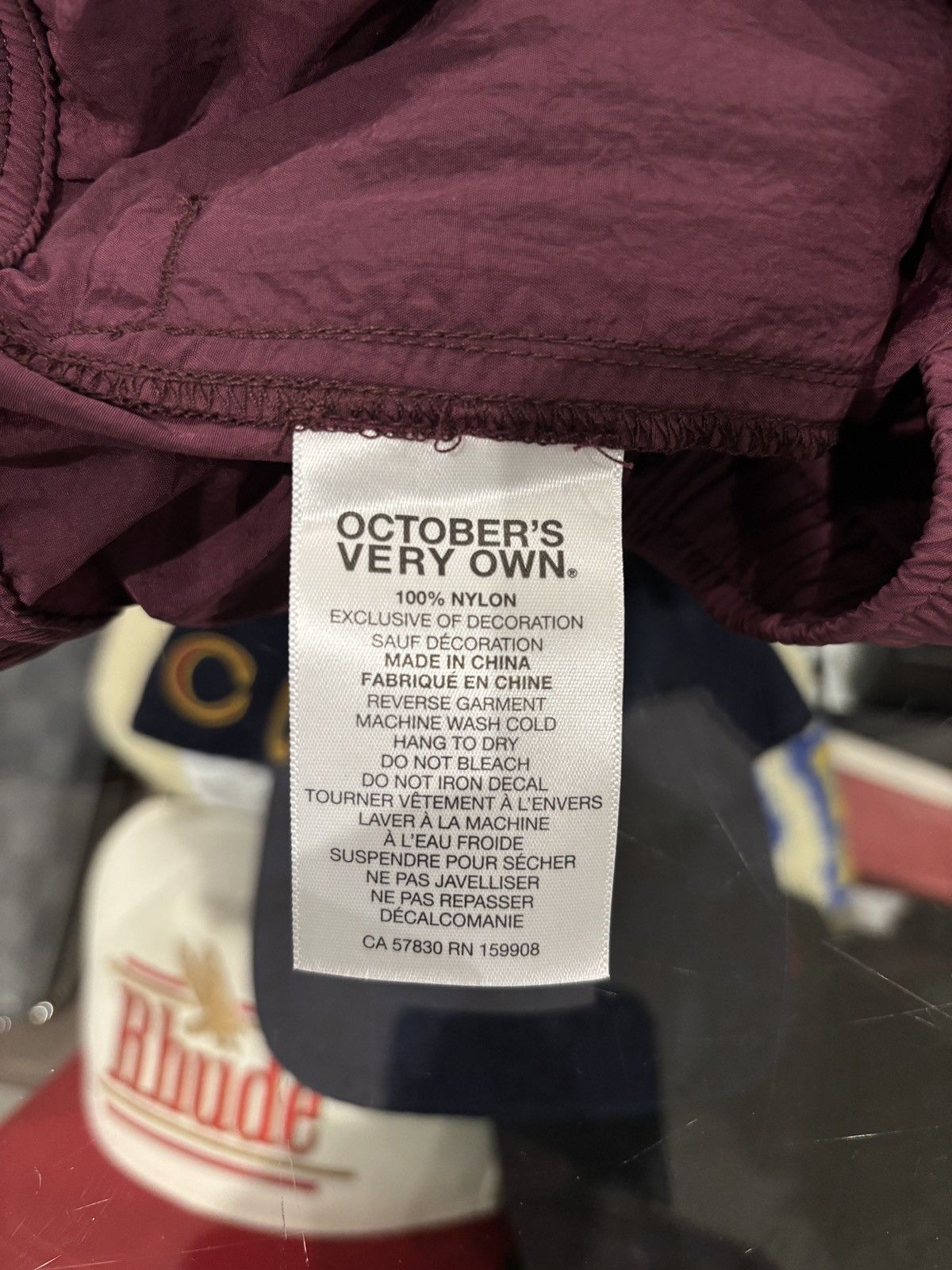 October's Very Own OVO Runner Nylon Shorts Burgundy Size: XL Size US 36 / EU 52 - 7 Thumbnail