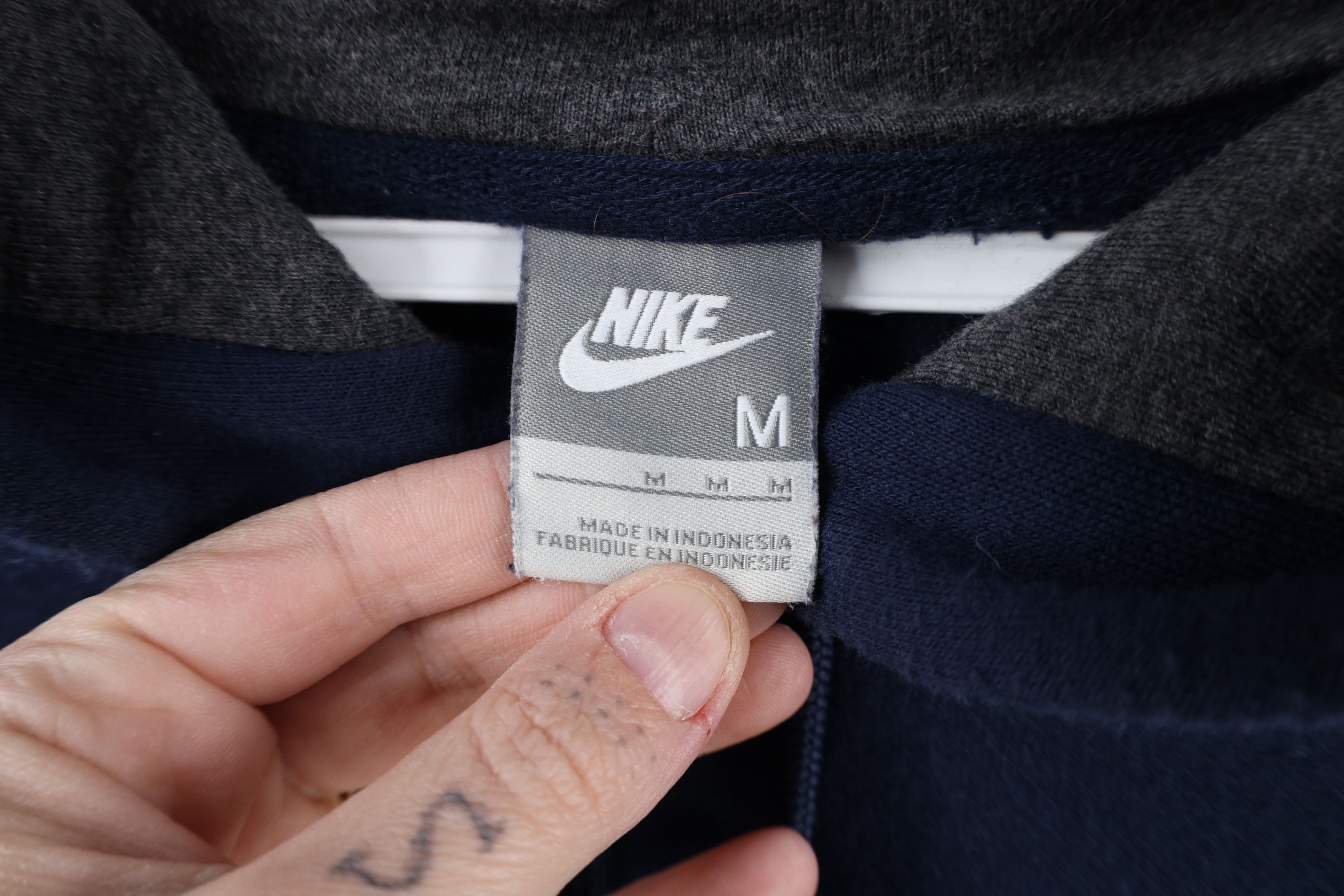 Nike × Vintage Vintage Y2K Nike Travis Scott Mini Swoosh Hoodie Sweatshirt Size US M / EU 48-50 / 2 - 10 Thumbnail