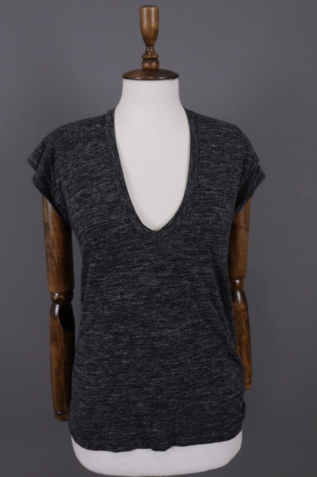 Isabel Marant Etoile Isabel Etoile Marant Gray Wool Linen Top T-Shirt Size 36 Size M / US 6-8 / IT 42-44 - 1 Thumbnail