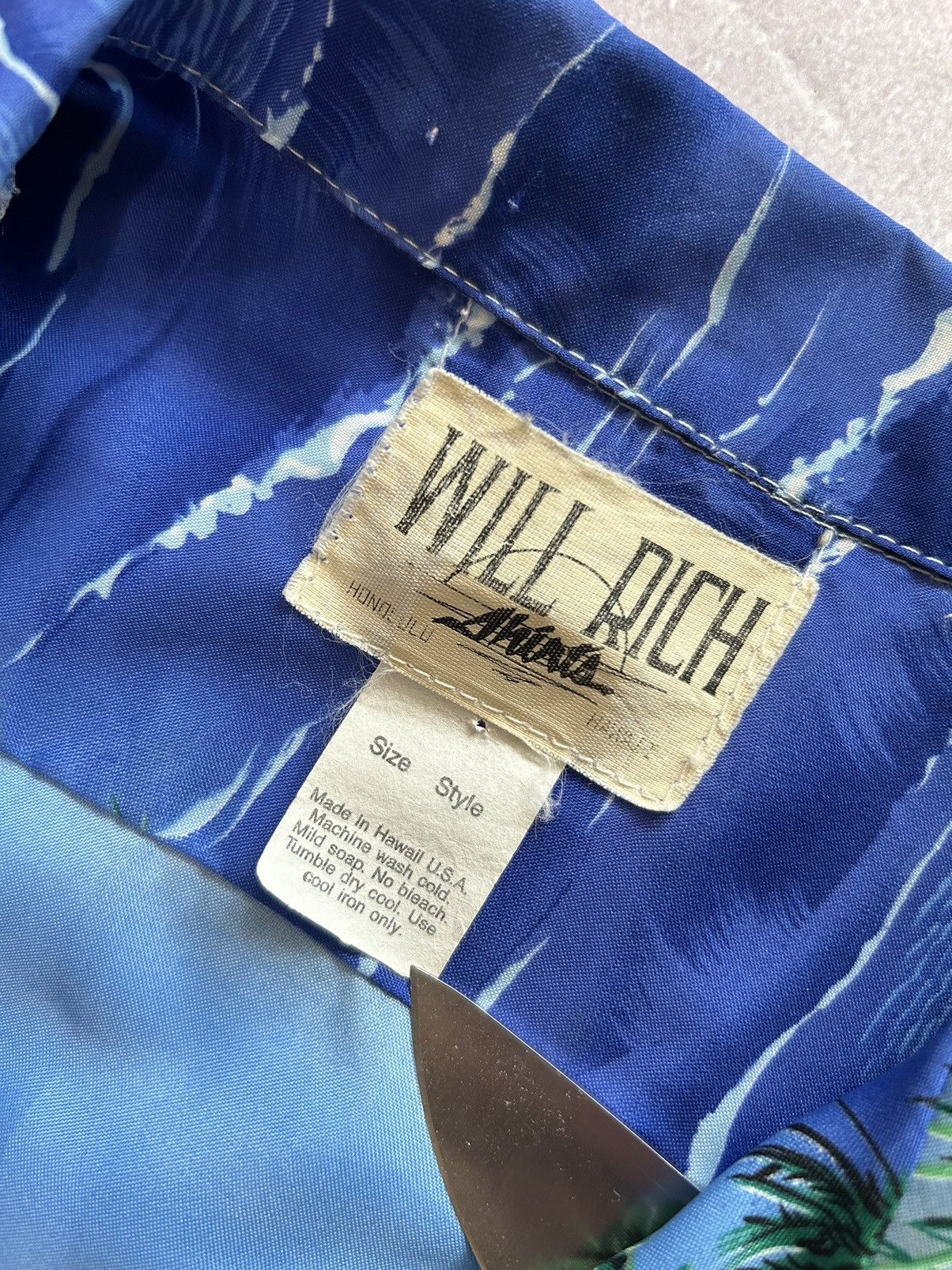 Vintage Vintage 90's Will Rich Honolulu Hawaiian Shirt Sz L Surf Size US L / EU 52-54 / 3 - 5 Thumbnail