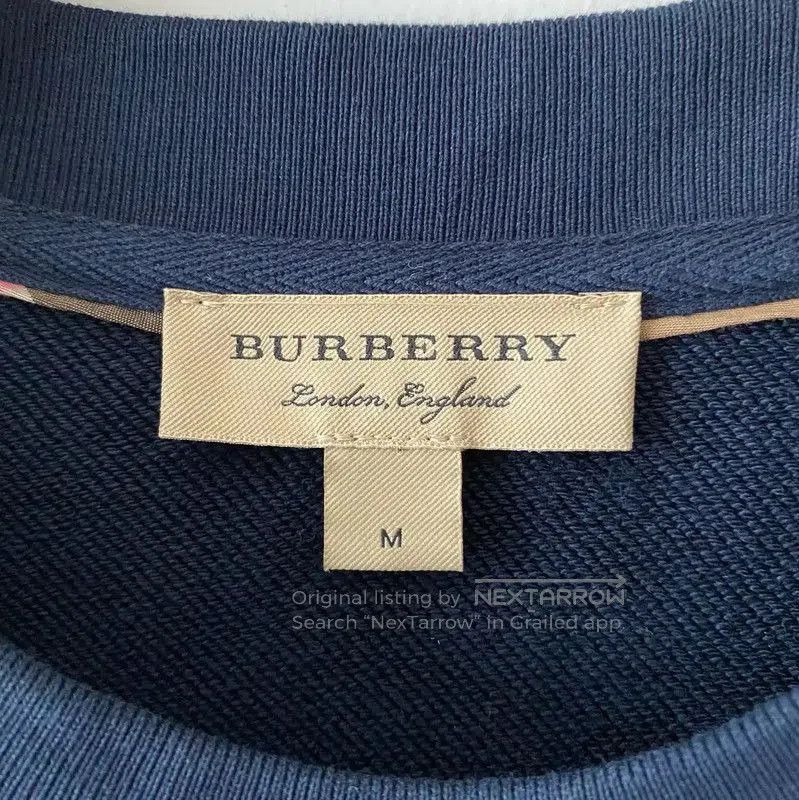 Burberry Burberry Spring Autumn Navy Blue Cotton Sweatshirt. Size M / US 6-8 / IT 42-44 - 7 Thumbnail