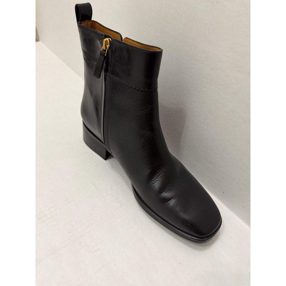 Tory Burch TORY BURCH LOGO BLACK LEATHER ANKLE BOOTS Size US 10 / IT 40 - 7 Thumbnail