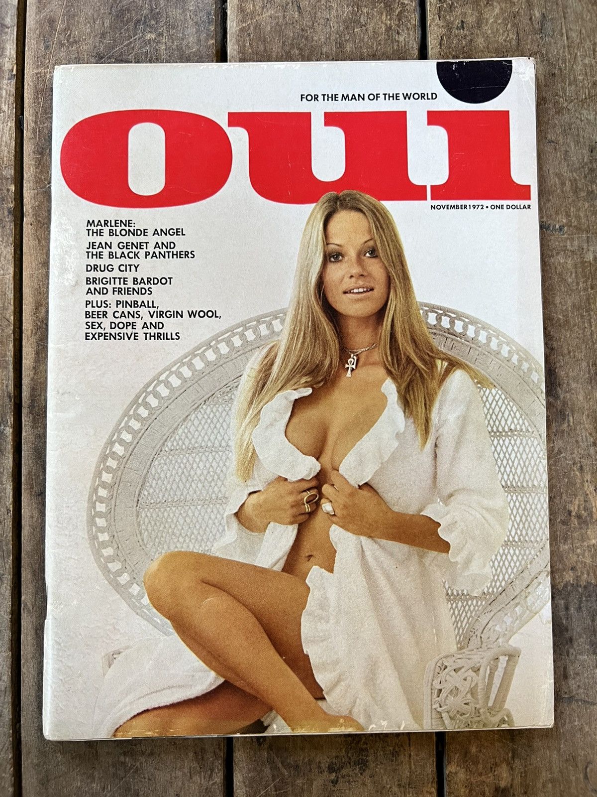 Vintage OUI Magazine “For The Man of The World” November 1972 Issue Size ONE SIZE - 1 Thumbnail