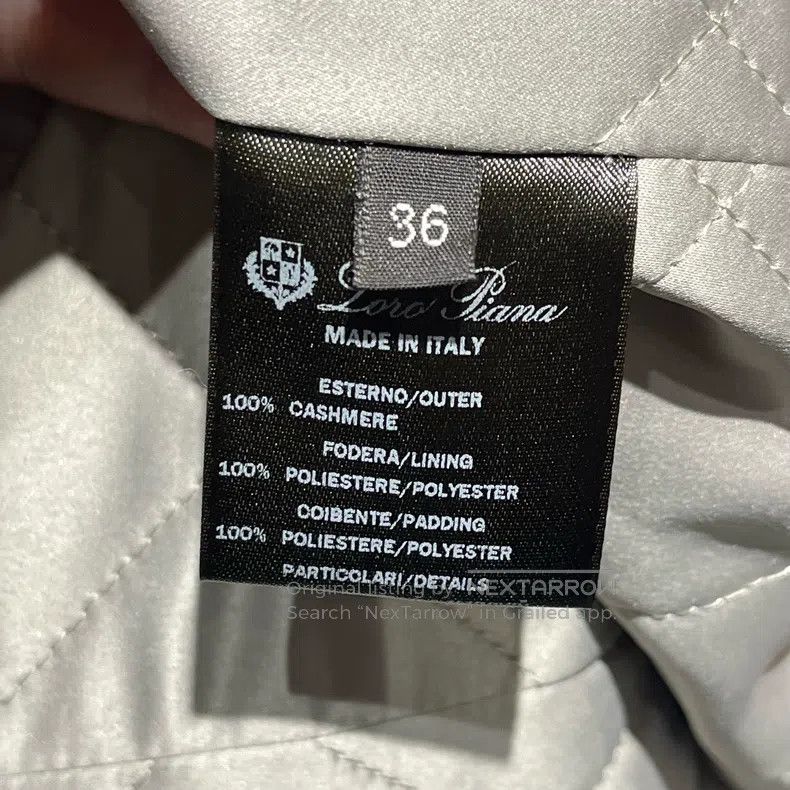 Loro Piana Loro Piana Storm Series Grey Cashmere Belted Cotton Coat Size XXS / US 00 / IT 34 - 4 Thumbnail