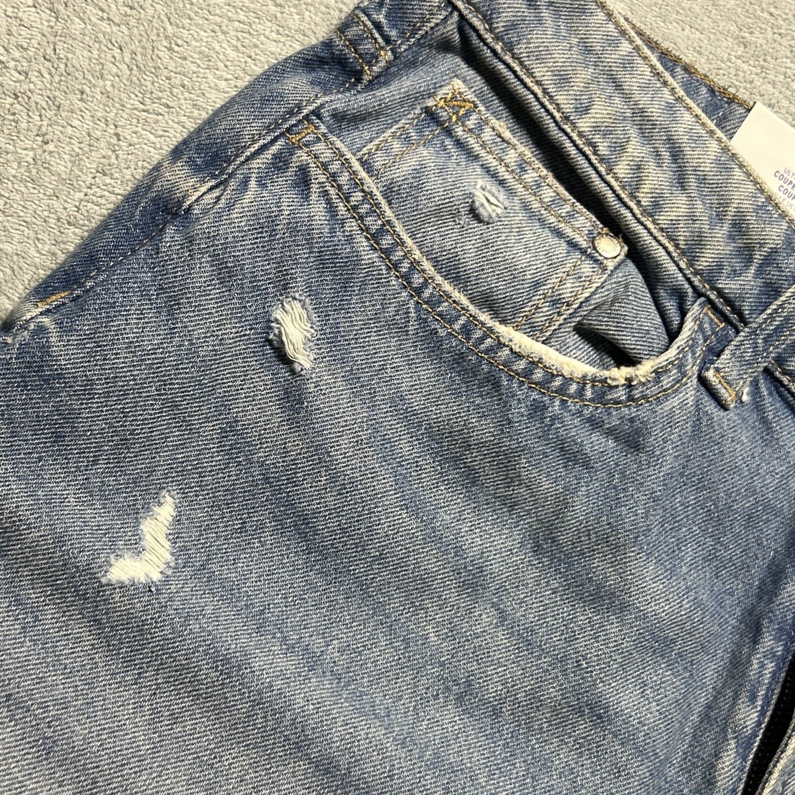 H&M Beyond Baggy Jeans Womens 8 - 30x31 Raw Hem Hamilton Loose Size 30" / US 8 / IT 44 - 7 Thumbnail