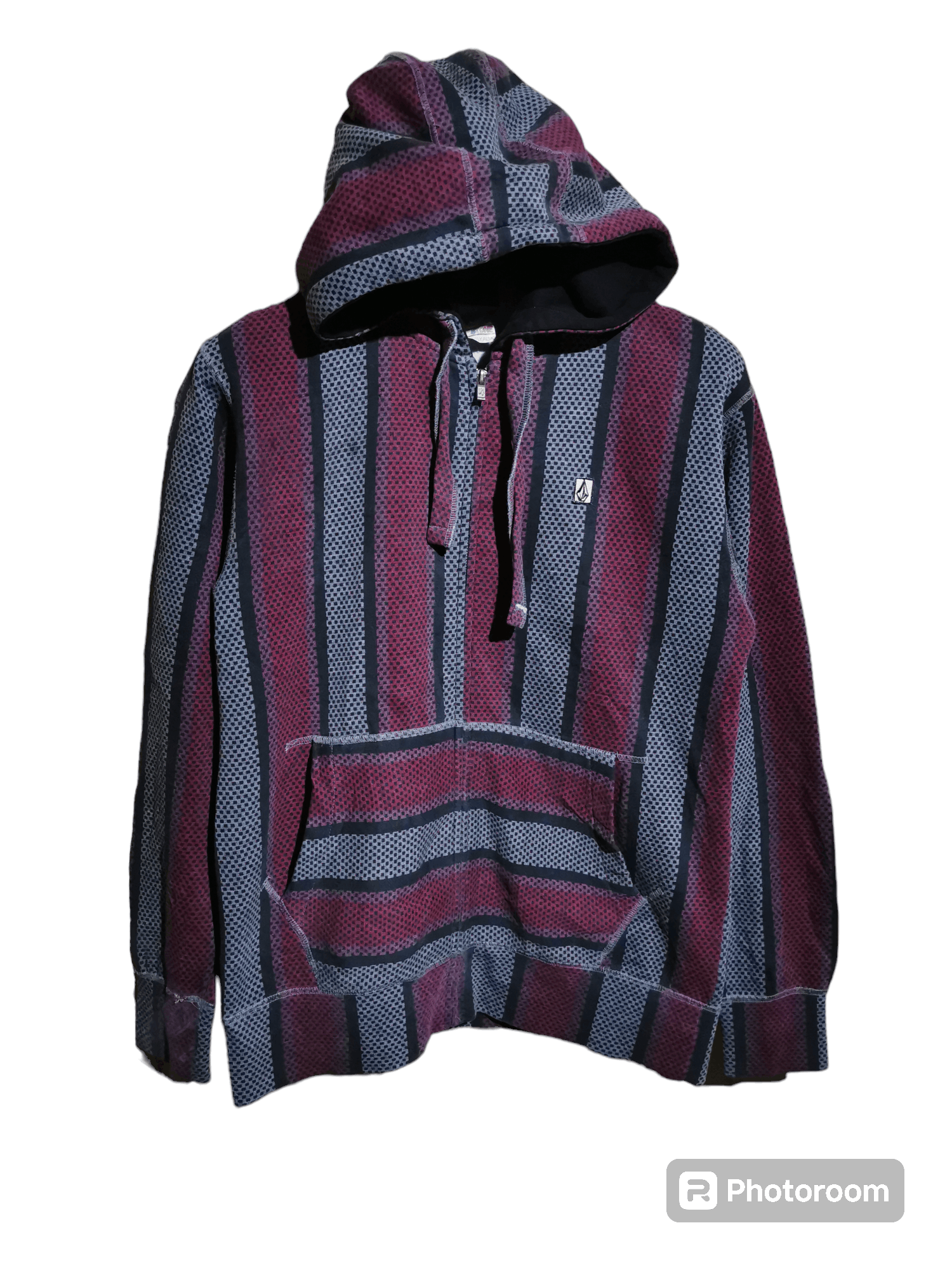 image of 1 Of 1 Vintage Valcon Strip Hoodie, Men's (Size Medium)