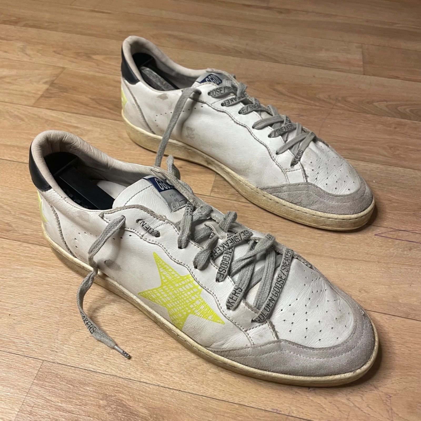 Golden Goose GGDB Golden Goose Sneakers BALLSTAR low top mens white Size US 10 / EU 43 - 1 Thumbnail