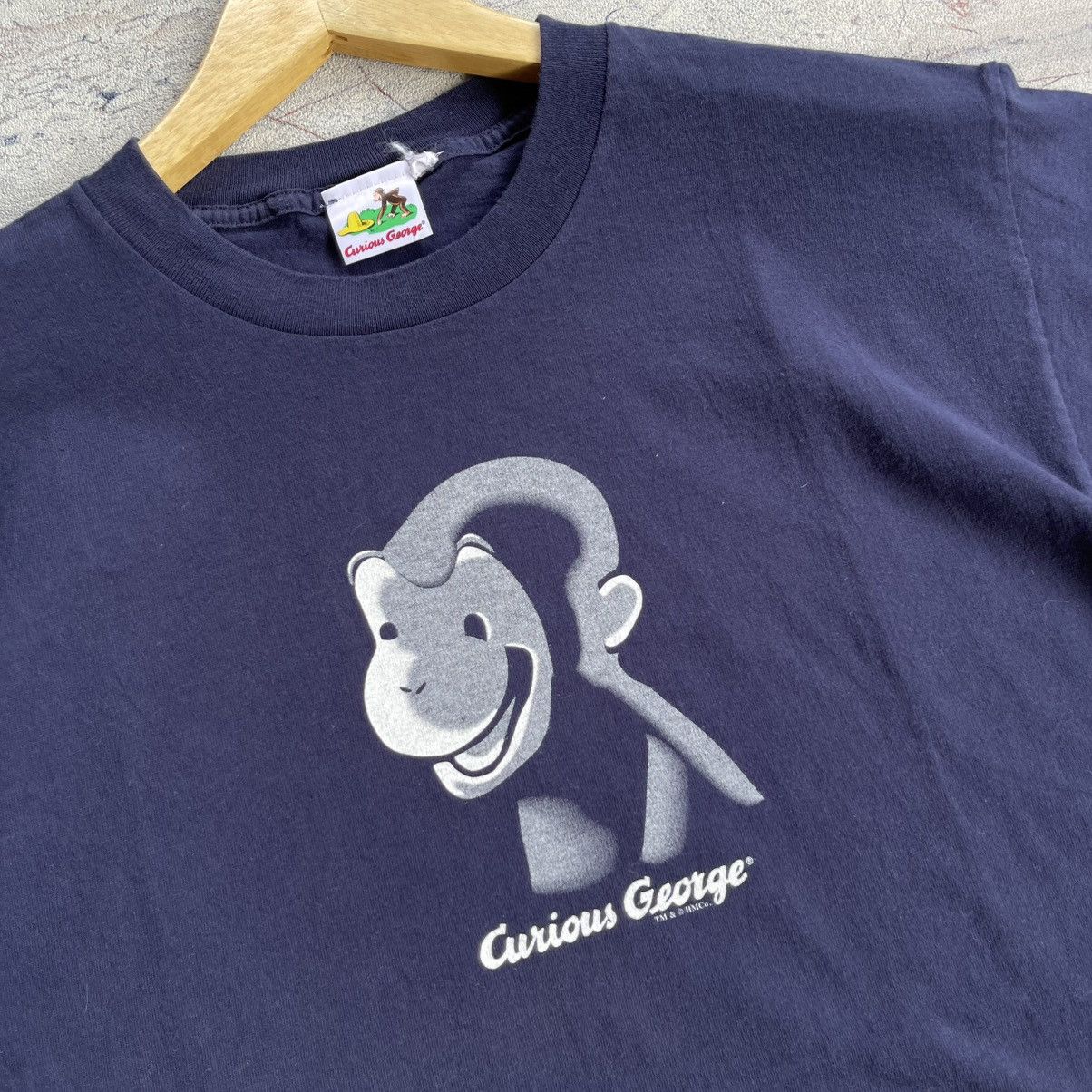 Cartoon Network Vintage 90s curious george tee Size US M / EU 48-50 / 2 - 2 Thumbnail