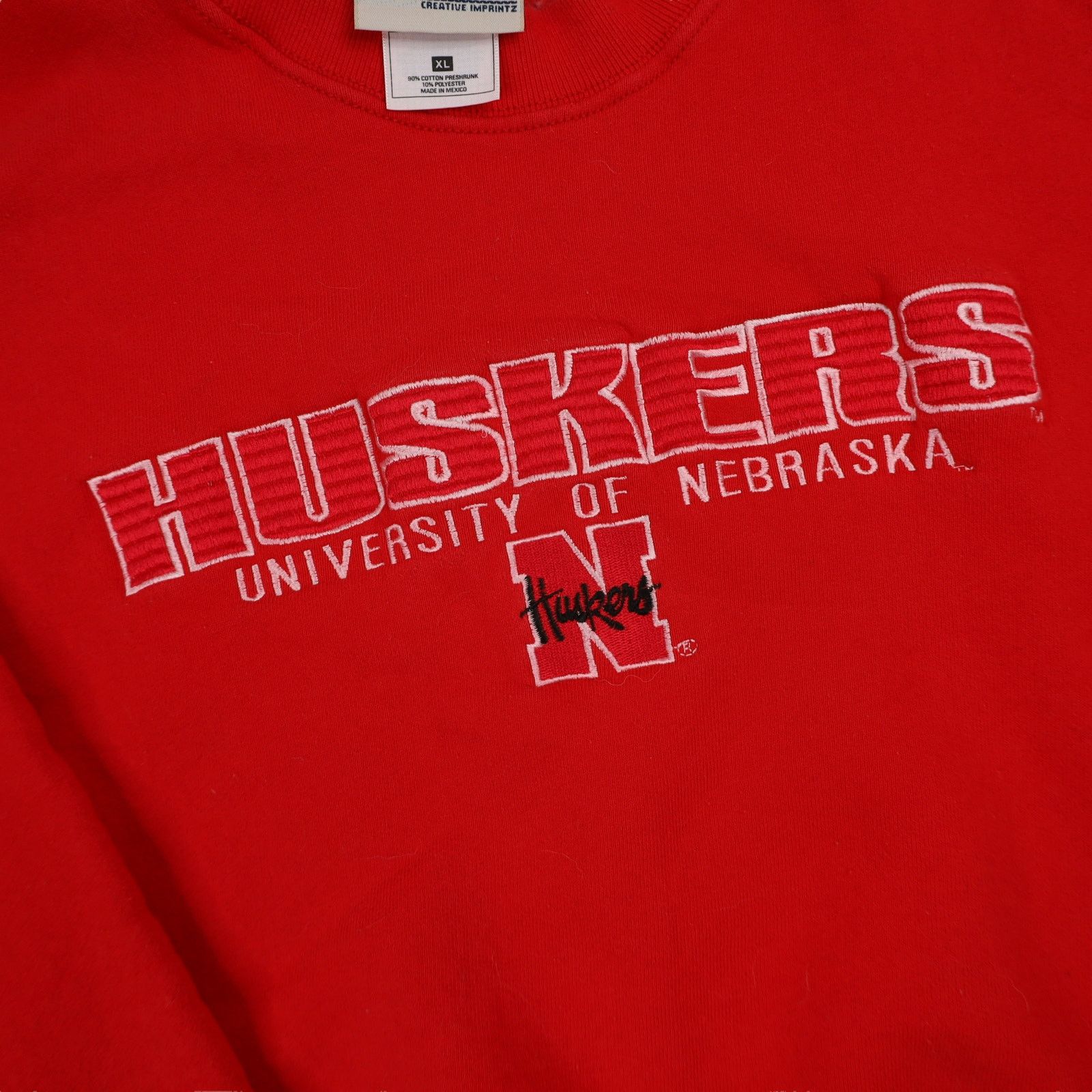 Vintage Vintage University of Nebraska Huskers Spellout Sweatshirt Size US XL / EU 56 / 4 - 4 Thumbnail