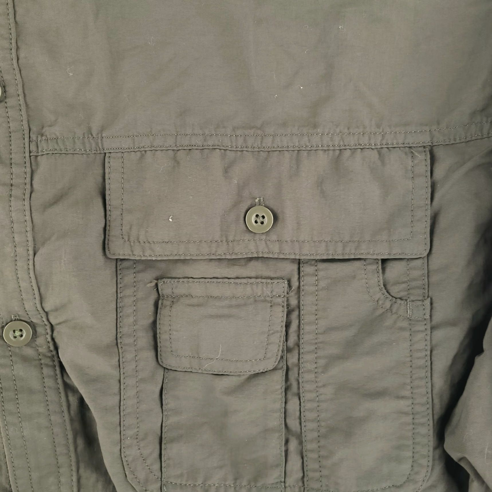 Olive Shirt Mens XL Green Military Olive Vented Caped Hike Outdoor Tactical NYLON Size US XL / EU 56 / 4 - 5 Thumbnail