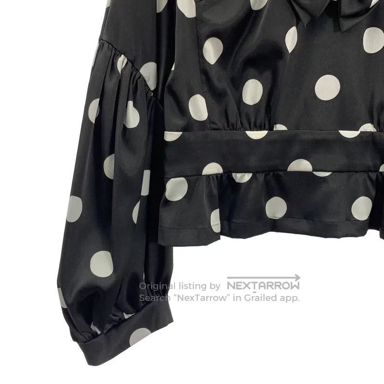 Comme des Garcons Comme Des Garcons Polka Dot Ribbon Puff Sleeve Shirt Size S / US 4 / IT 40 - 3 Thumbnail