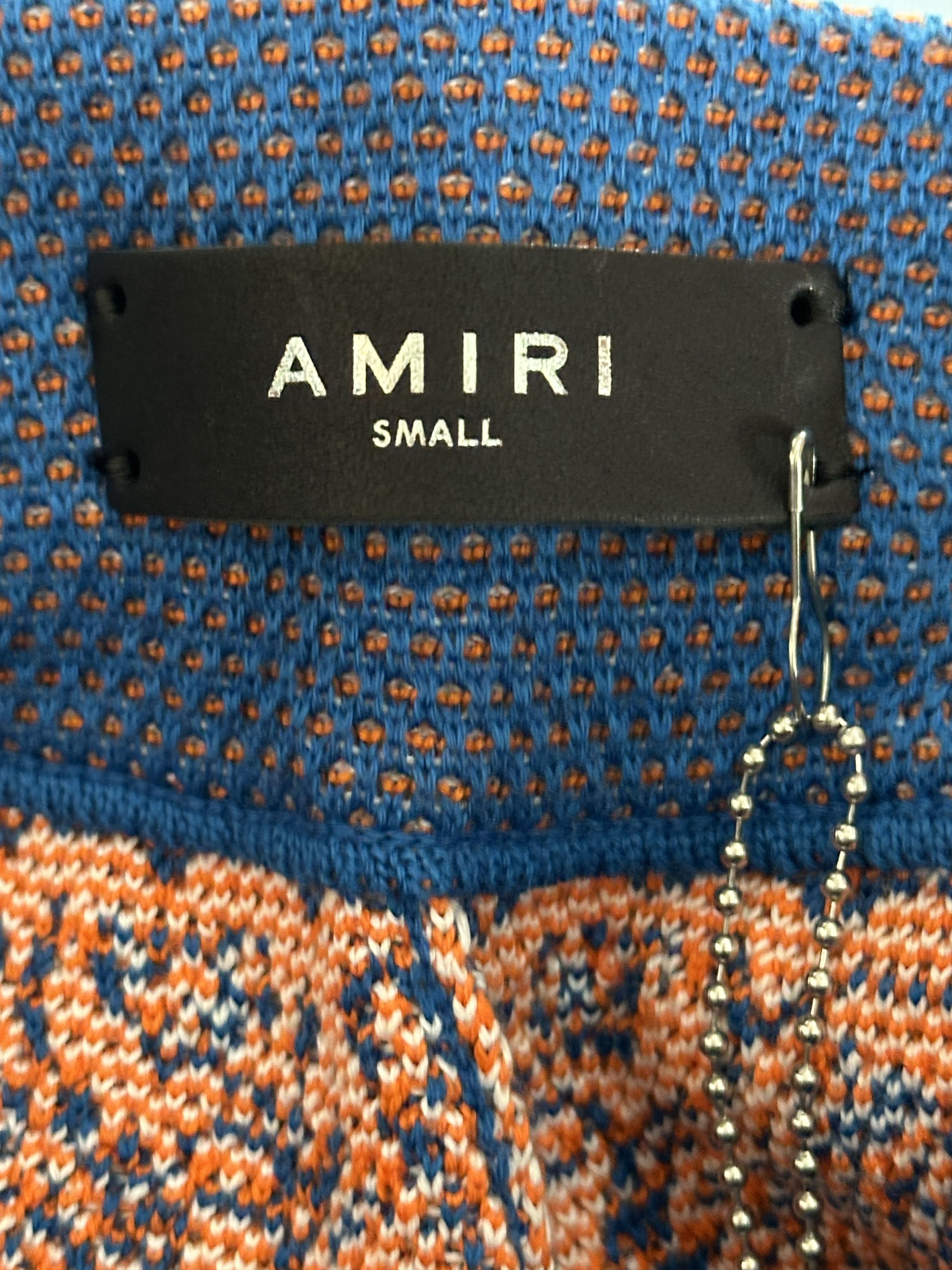 Amiri NY Exclusive Blue & Orange Bandana Basketball MA Logo Shorts Size US 30 / EU 46 - 3 Thumbnail