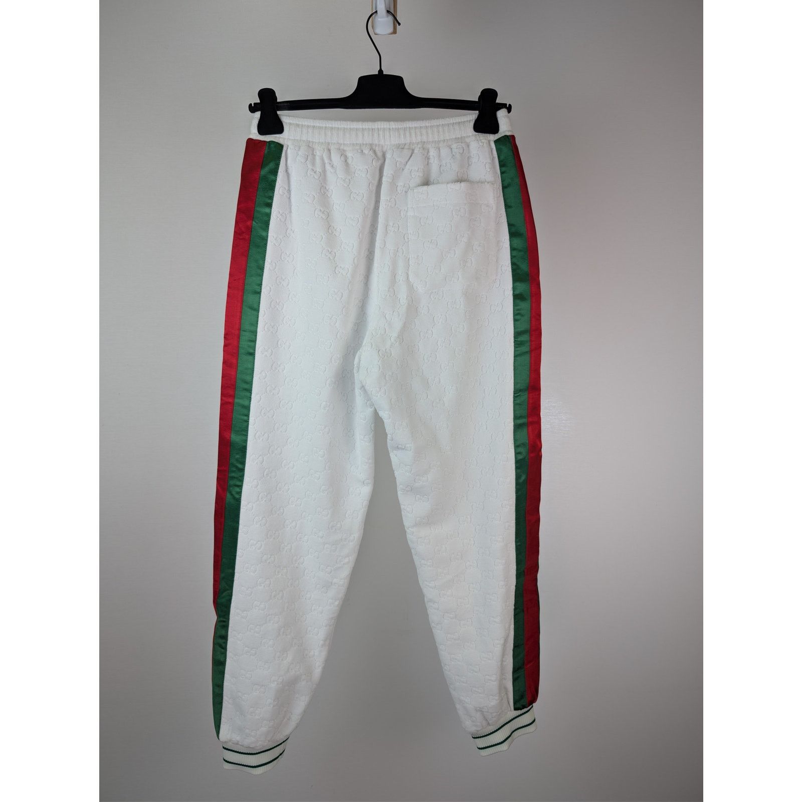 Gucci o1rshd1 GG Cotton Terry Cloth Jogging Pants in White Size US 32 / EU 48 - 9 Thumbnail