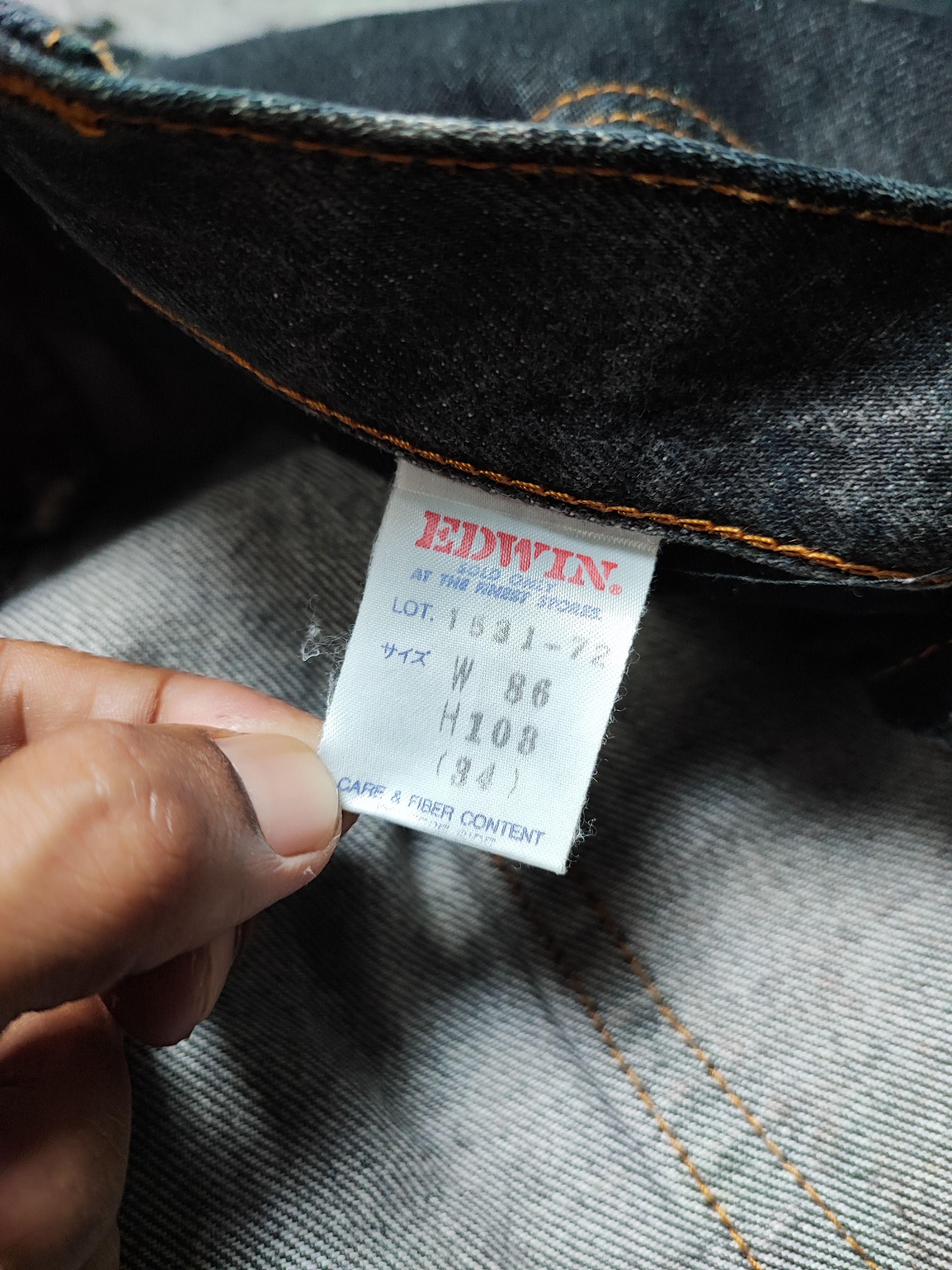 Edwin × Kapital × Tornado Mart VINTAGE EDWIN BASIC JEANS Size US 33 - 13 Thumbnail