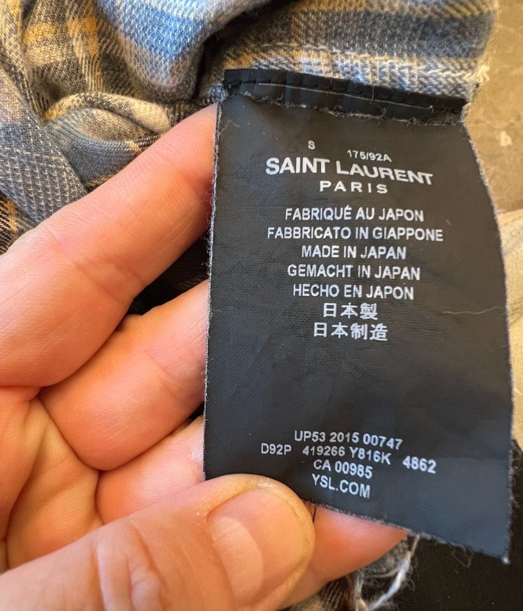 Saint Laurent Paris Saint Laurent Paris by Hedi 16SS Runway Distressed Shirt-25 Size US S / EU 44-46 / 1 - 8 Thumbnail