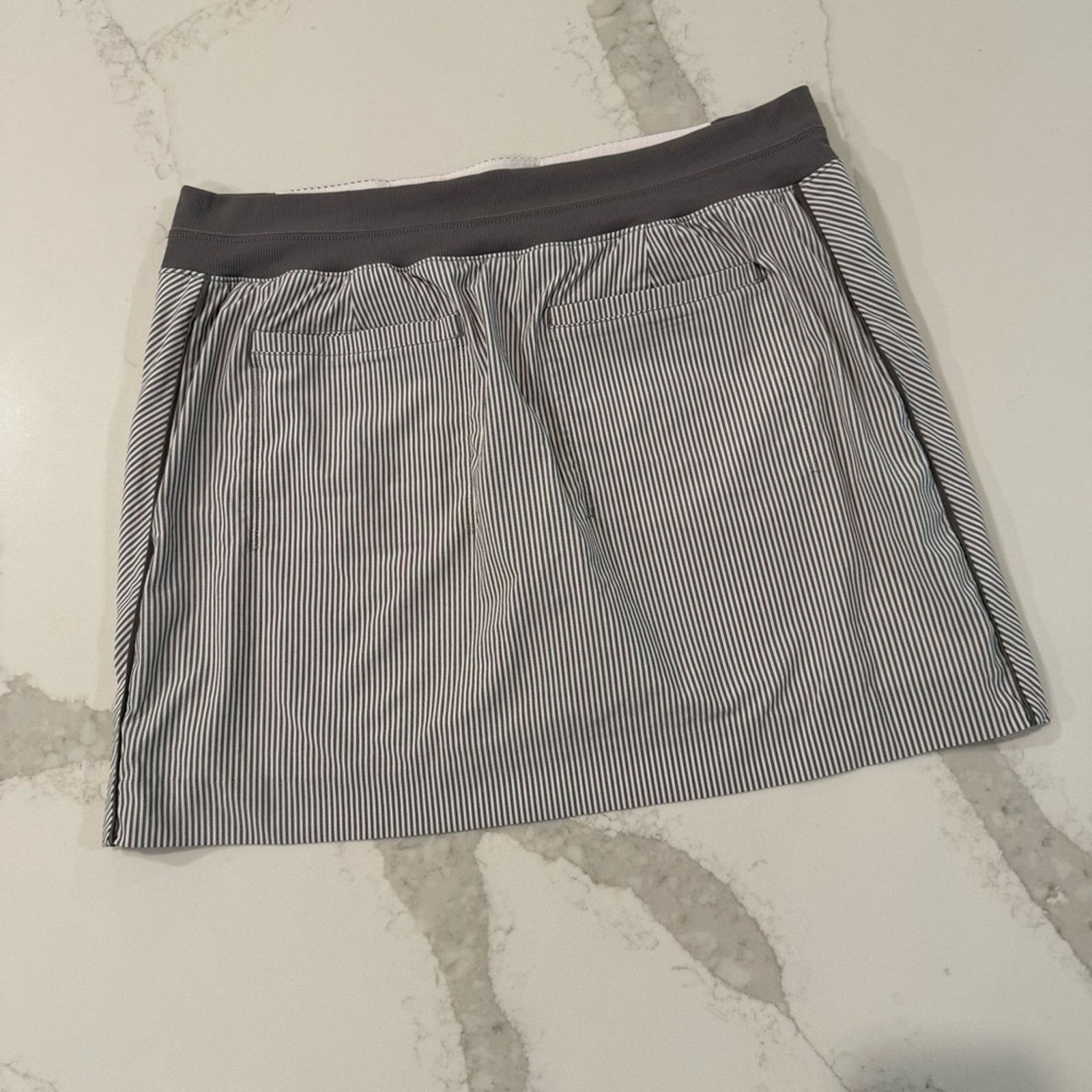 Athleta Athleta Brooklyn Textured Athletic Skort Women’s 14 Gray Size 36" / US 14 / IT 50 - 6 Thumbnail