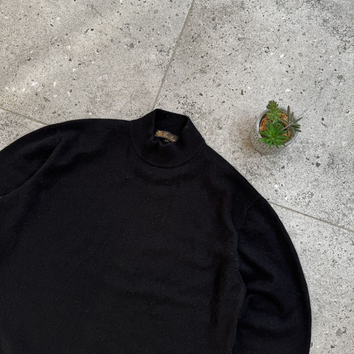 Loro Piana Loro Piana Men's Vintage Cashmere Black Pullover Sweater Size US XL / EU 56 / 4 - 2 Thumbnail
