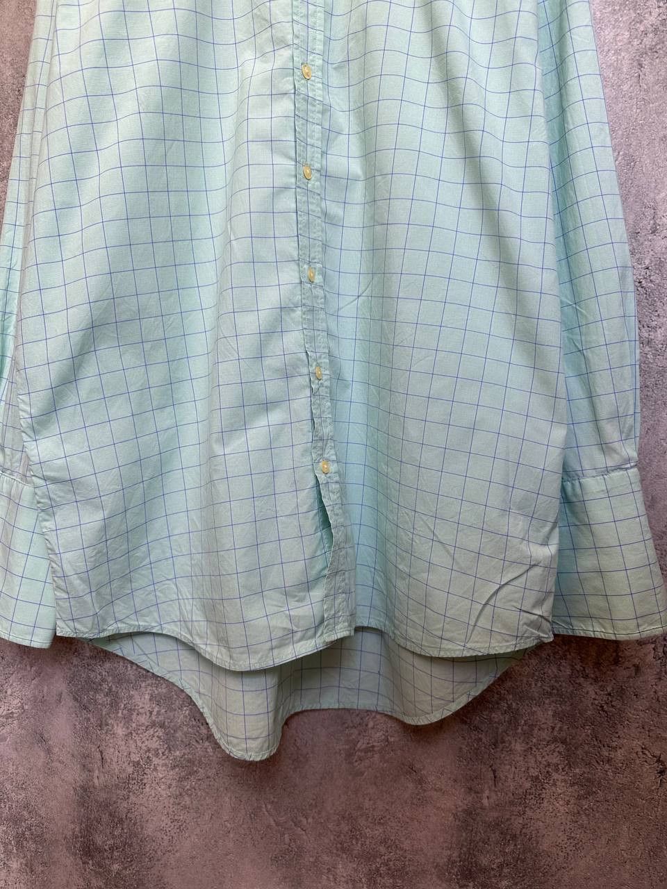 Other James Meade Plaid Dress Shirt Button Up Long Sleeve Mentol Size US XL / EU 56 / 4 - 8 Thumbnail