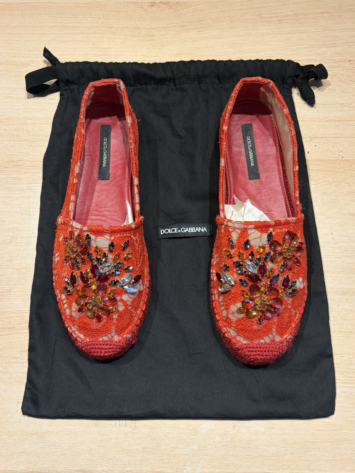 Dolce & Gabbana Dolce & Gabbana Swarovski Espadrilles Size US 8 / IT 38 - 4 Thumbnail