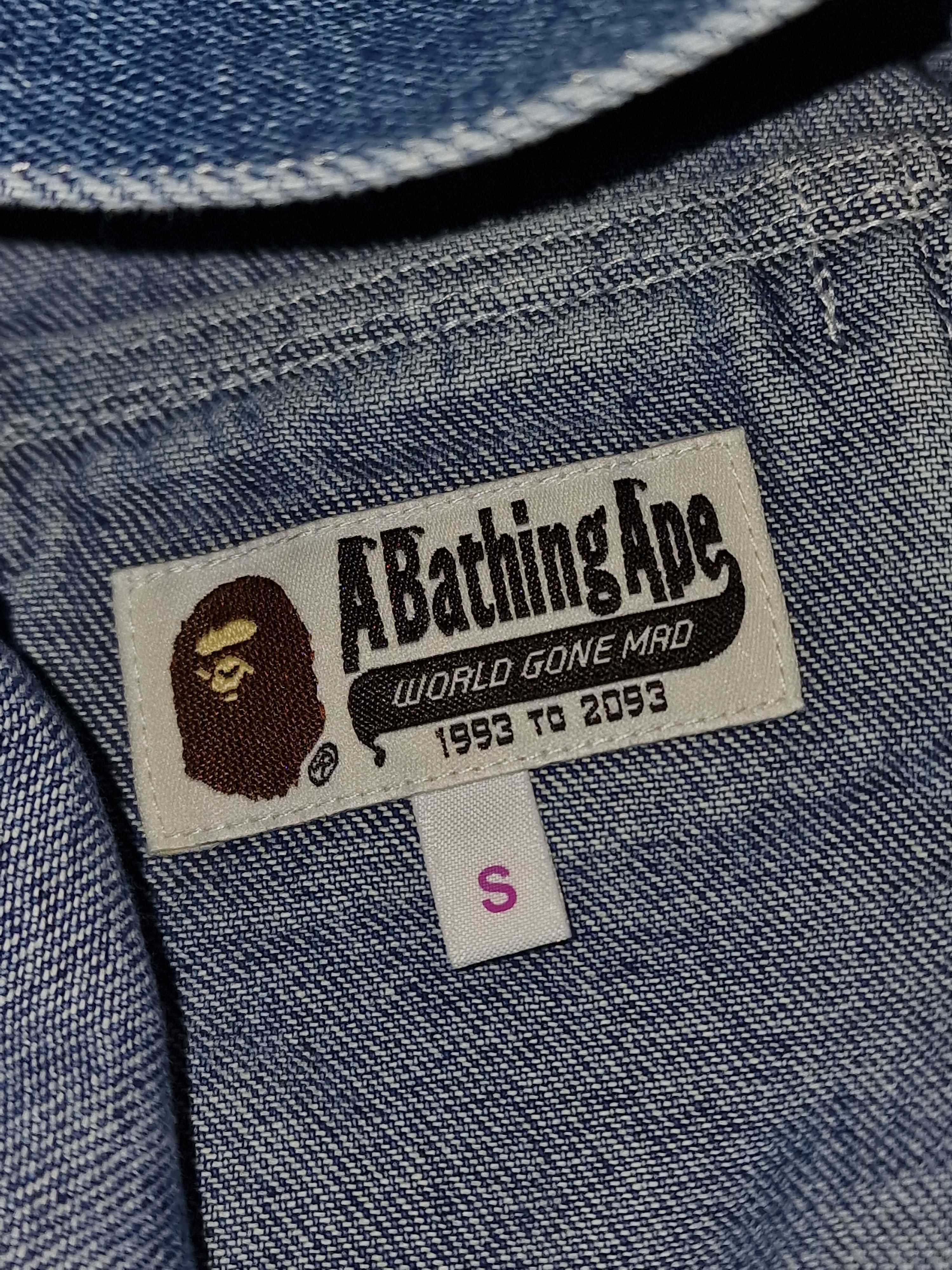 Bape BAPE by A Bathing Ape Shark Denim Jacket Size S / US 4 / IT 40 - 7 Thumbnail