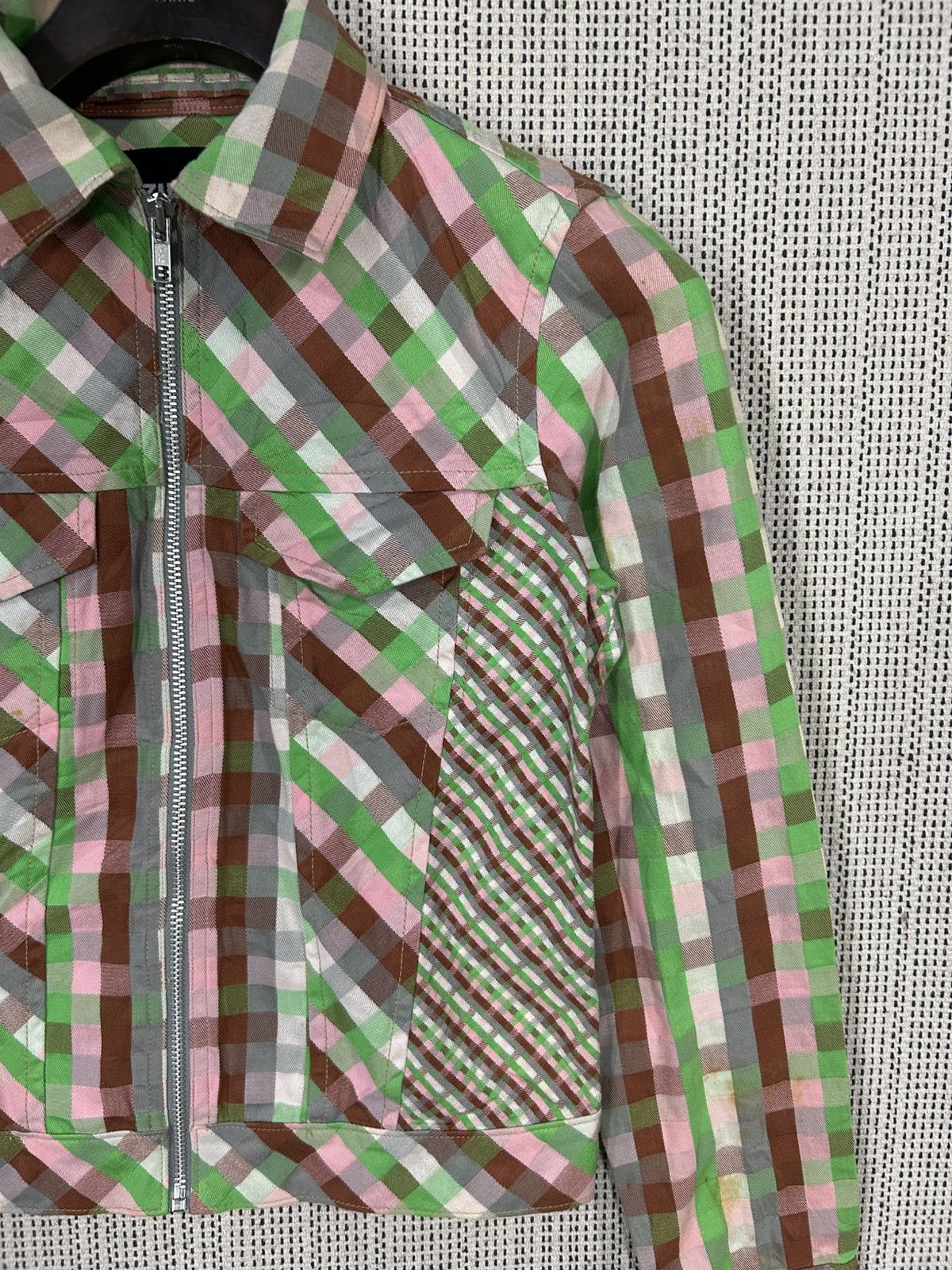Zucca Vintage issey miyake zucca trucker jacket plaid Size S / US 4 / IT 40 - 5 Thumbnail