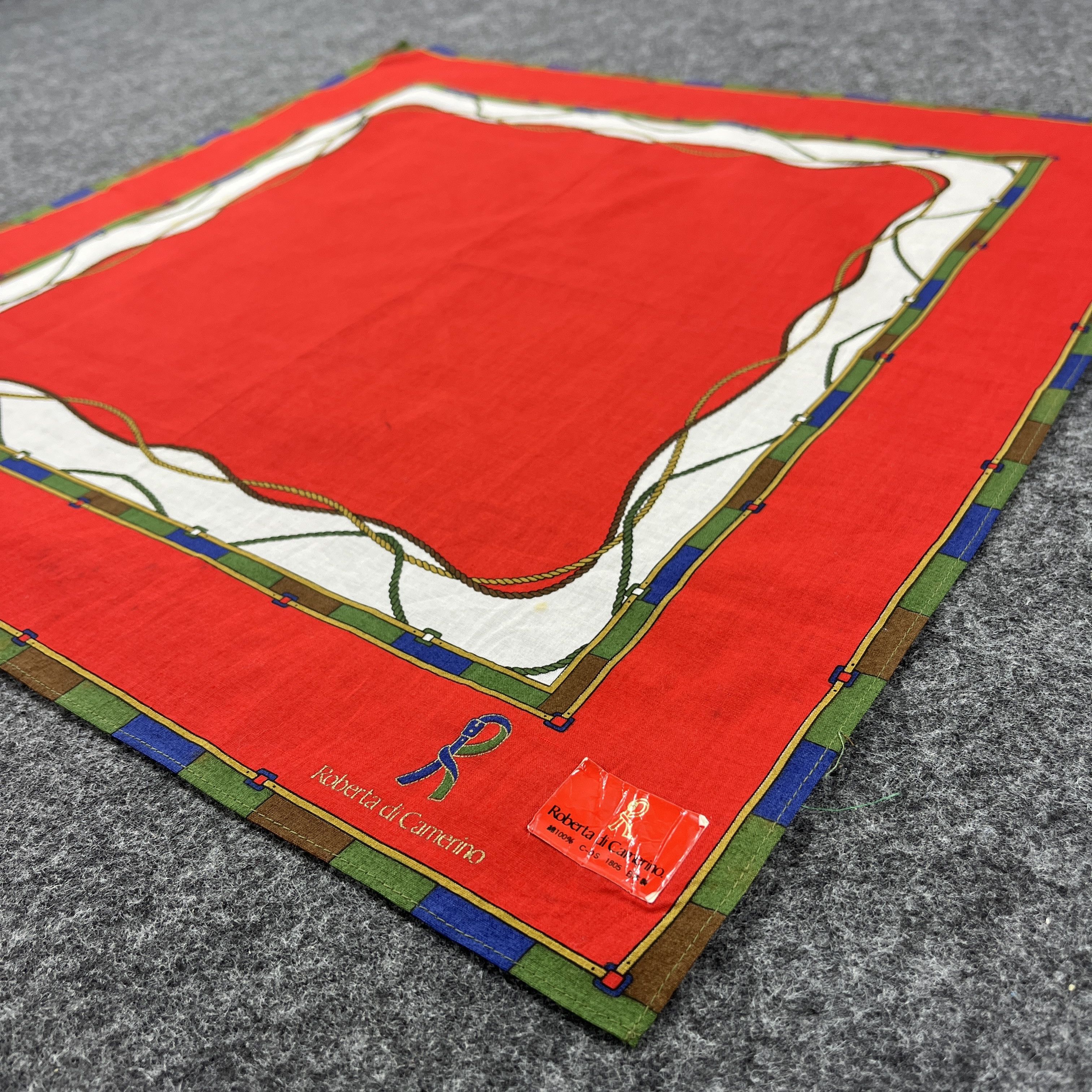 Vintage Roberta Di Camerino Handkerchief / Bandana B332 Size ONE SIZE - 5 Thumbnail