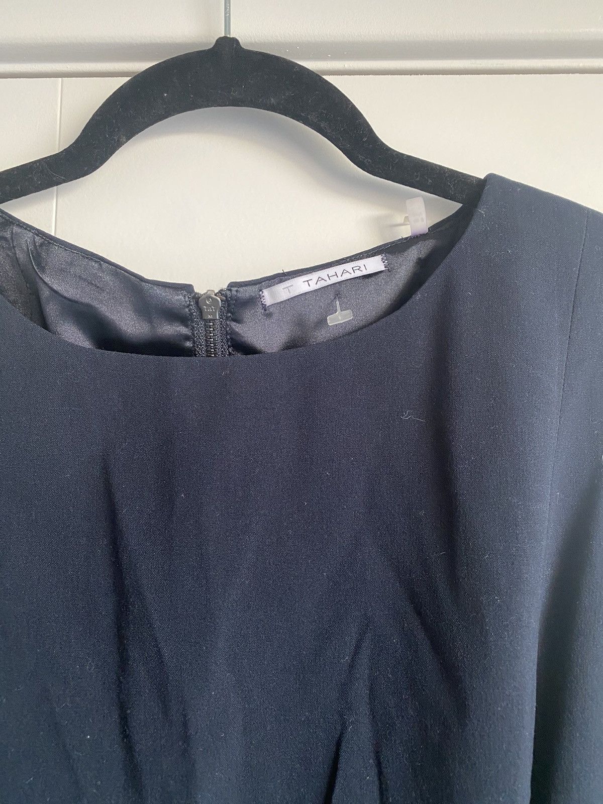 Elie Tahari Elie Tahari Arthur S Levine Women Sheath Dress Navy Size 8 Size M / US 6-8 / IT 42-44 - 4 Thumbnail