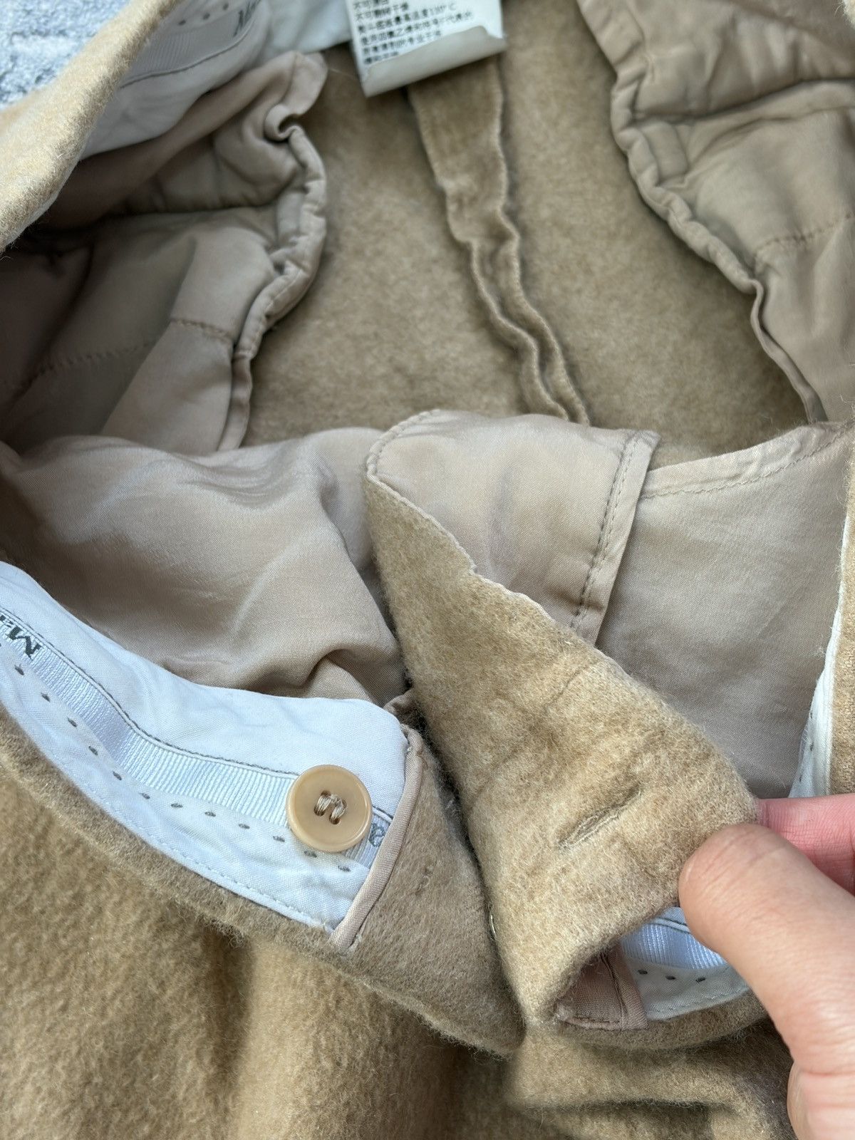 Max Mara Max Mara Cashmere Camel Wool Wide Leg Trousers IT 40 Italy Size 27" / US 4 / IT 40 - 8 Thumbnail